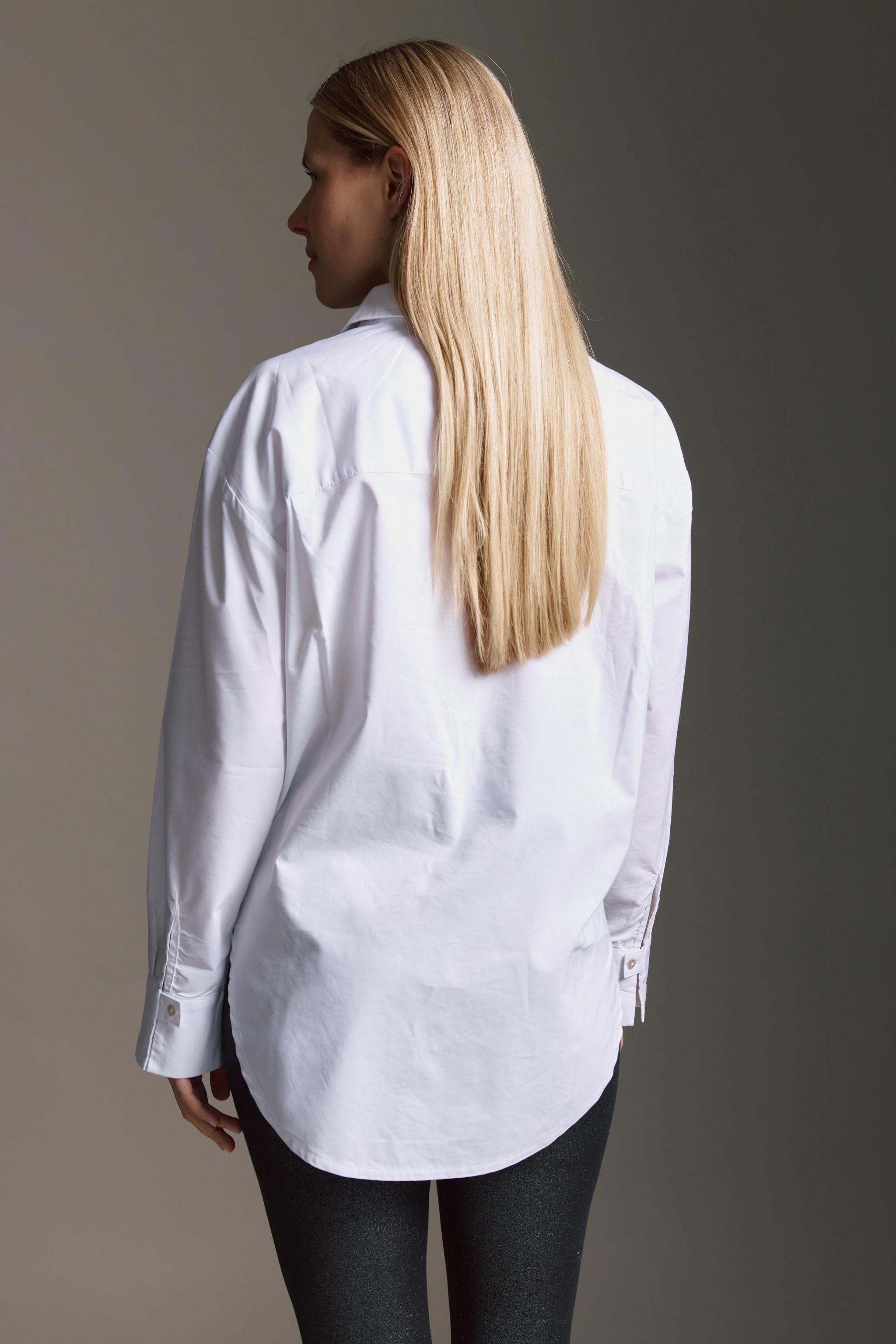 Oversized Bluse Mit Ärmelsaumdetail