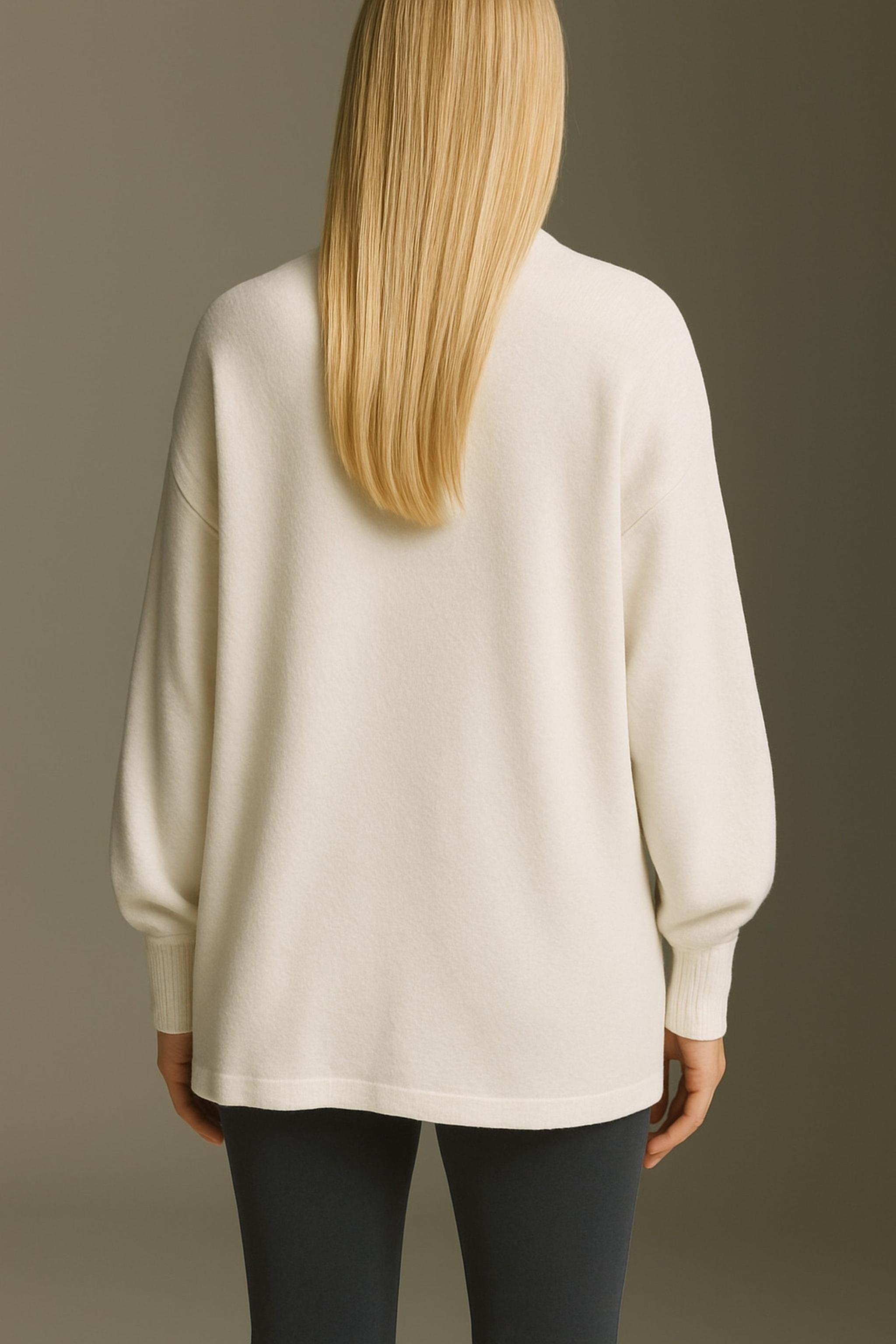 Cozy Cardigan Mit Ballonärmeln Und Besonderer Ärmelmanschette