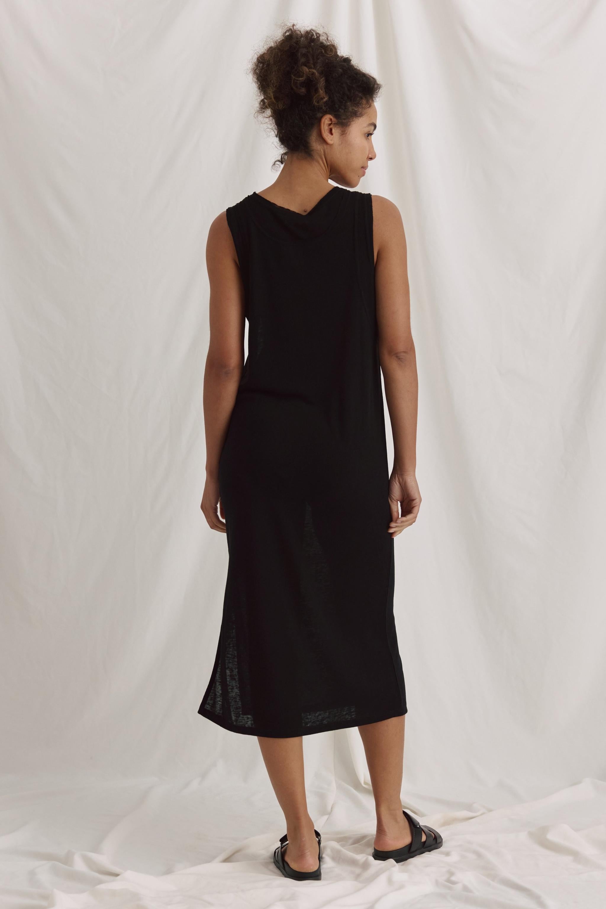 Kleid Mit Rundhals, Layer Optik Und Offenen Kanten