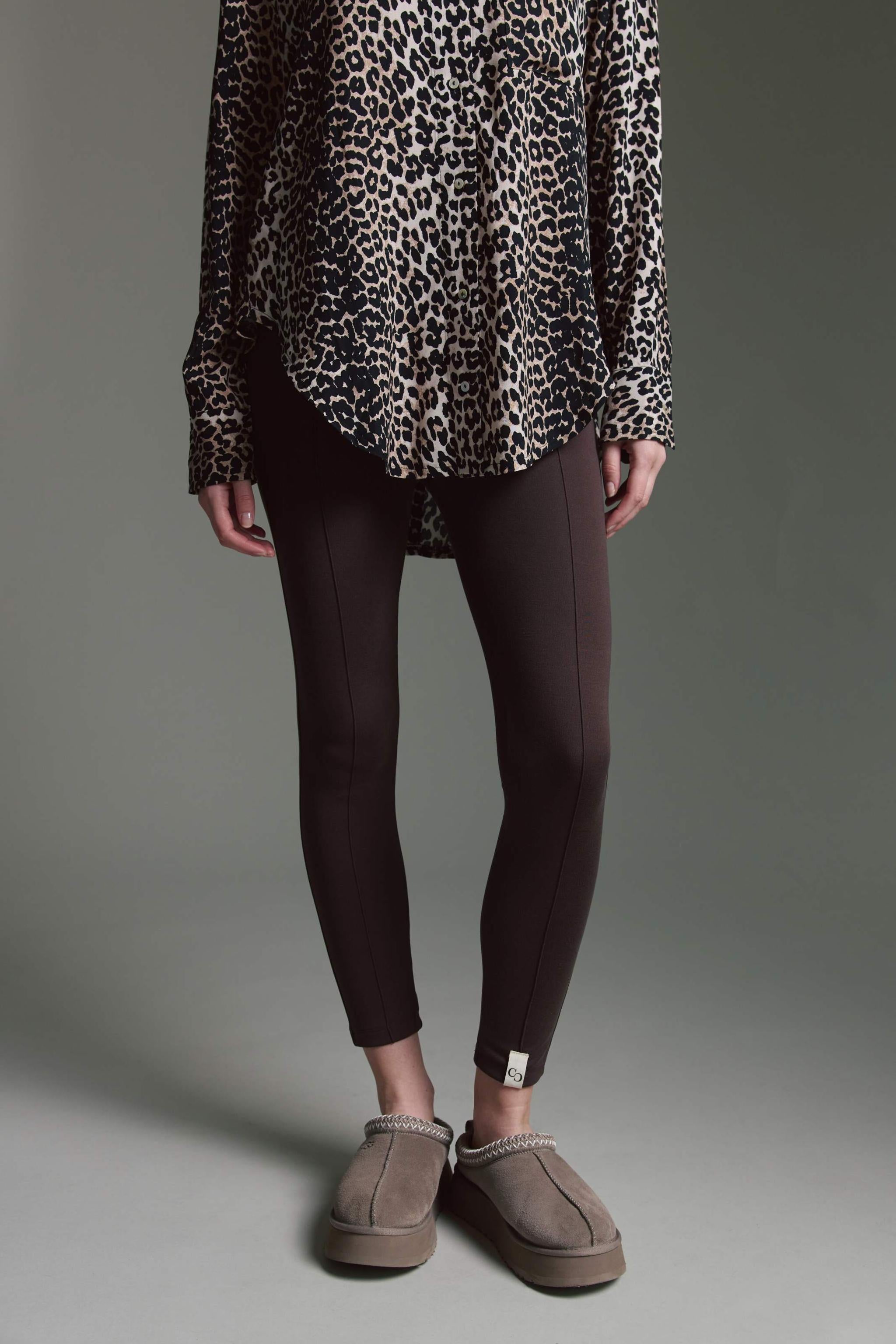 Leggins Mit Ziernaht