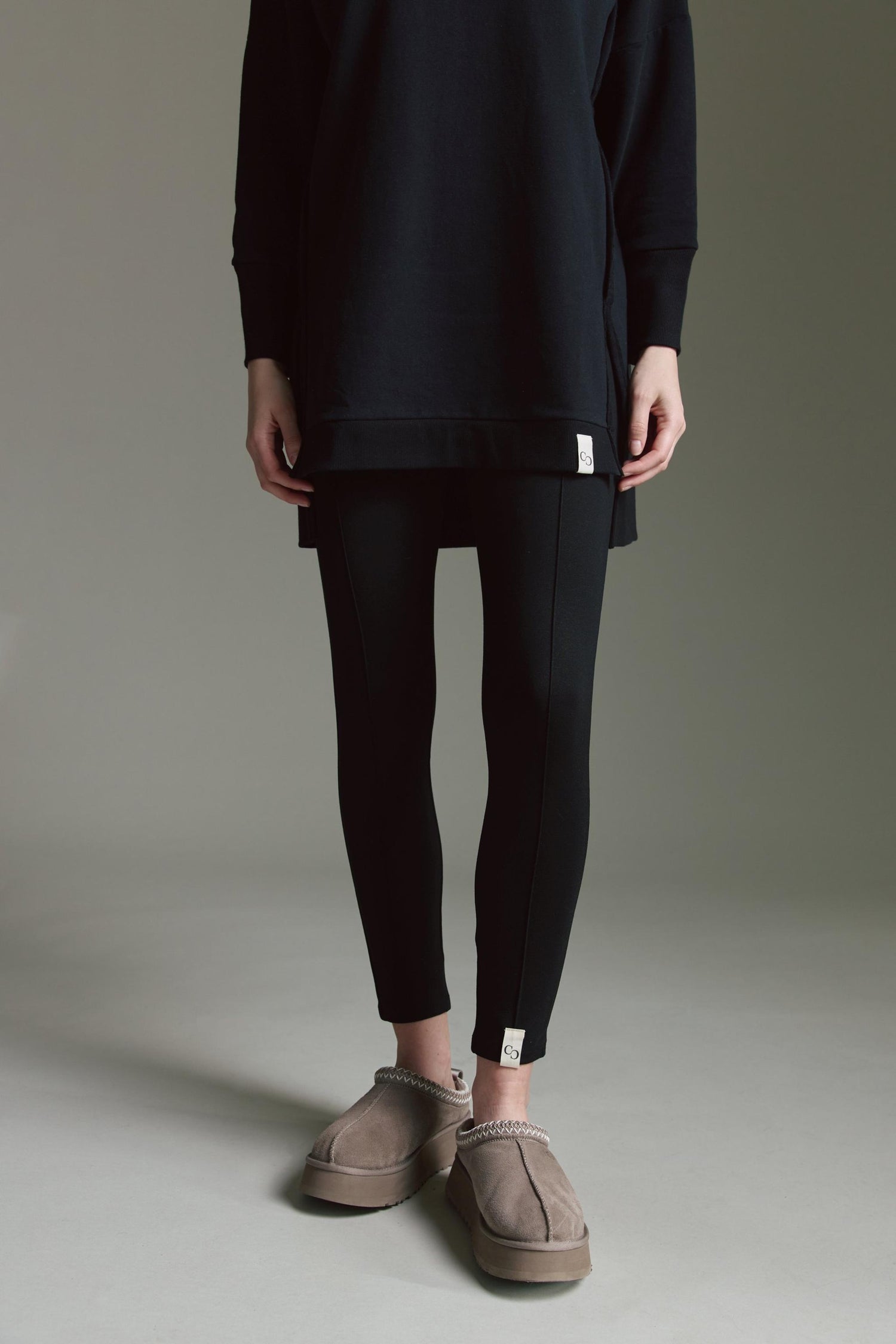 Leggins Mit Ziernaht