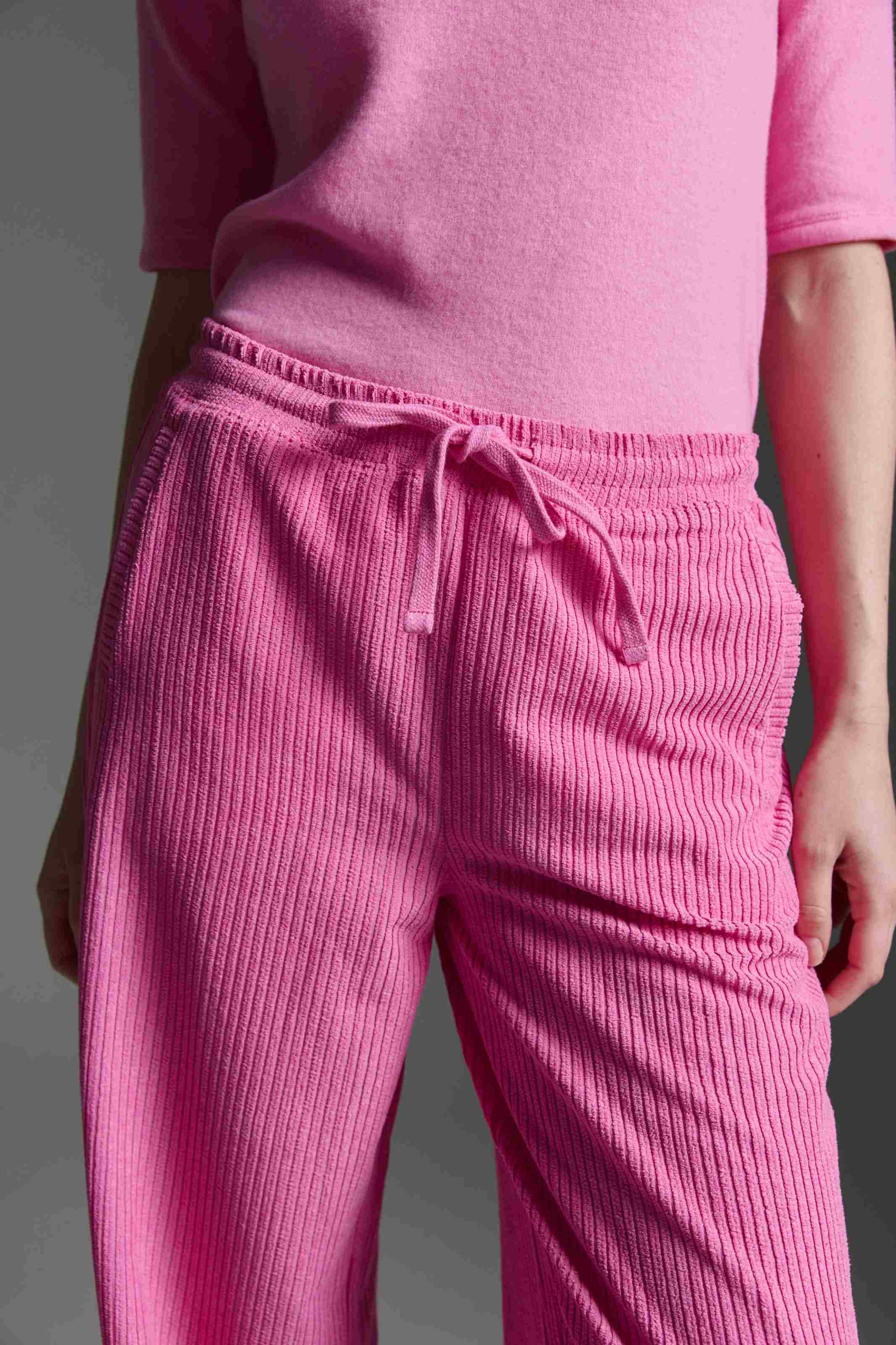 Cordhose Mit Tunnelzug, Geradem Bein Und Beinsaumdetail