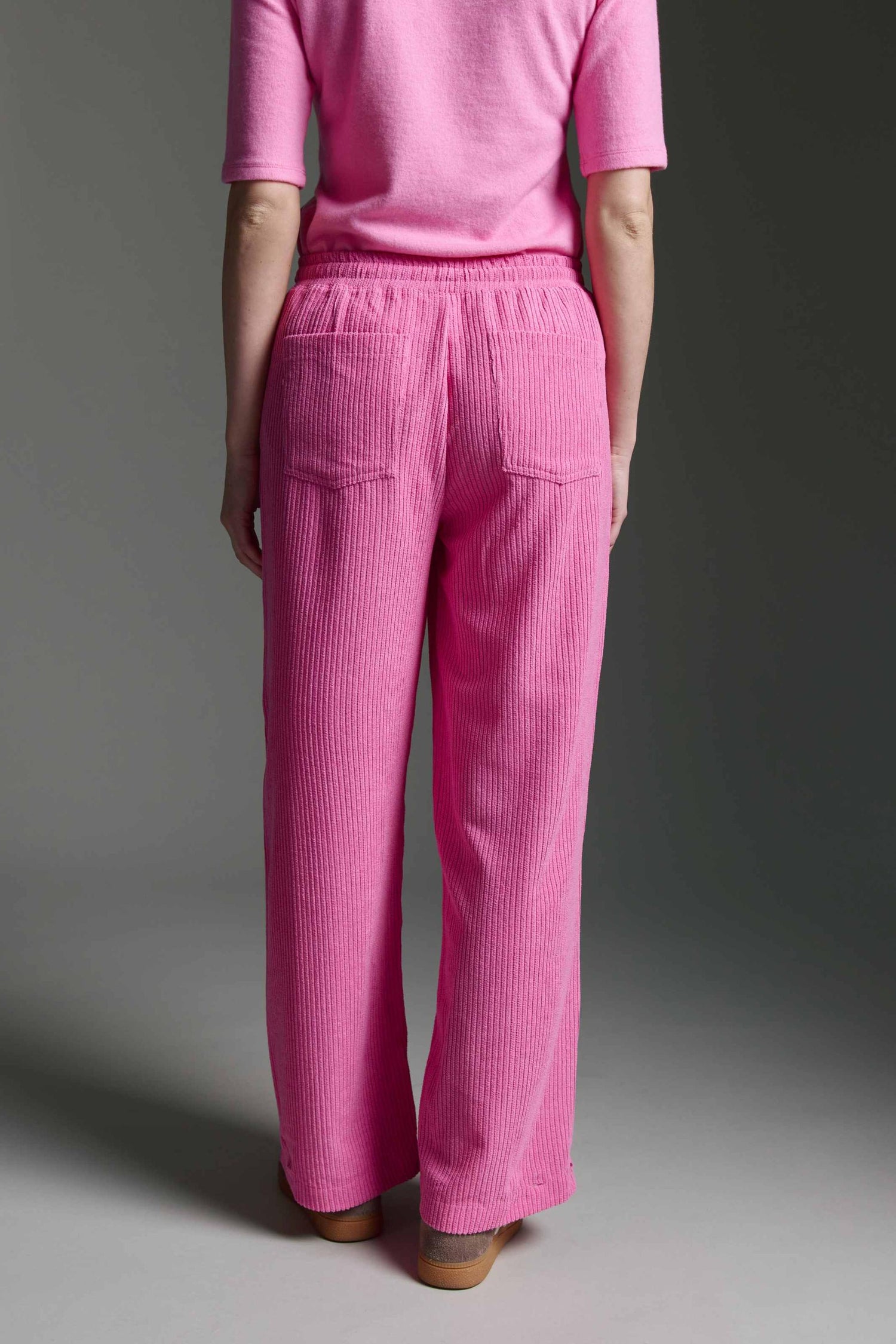 Cordhose Mit Tunnelzug, Geradem Bein Und Beinsaumdetail