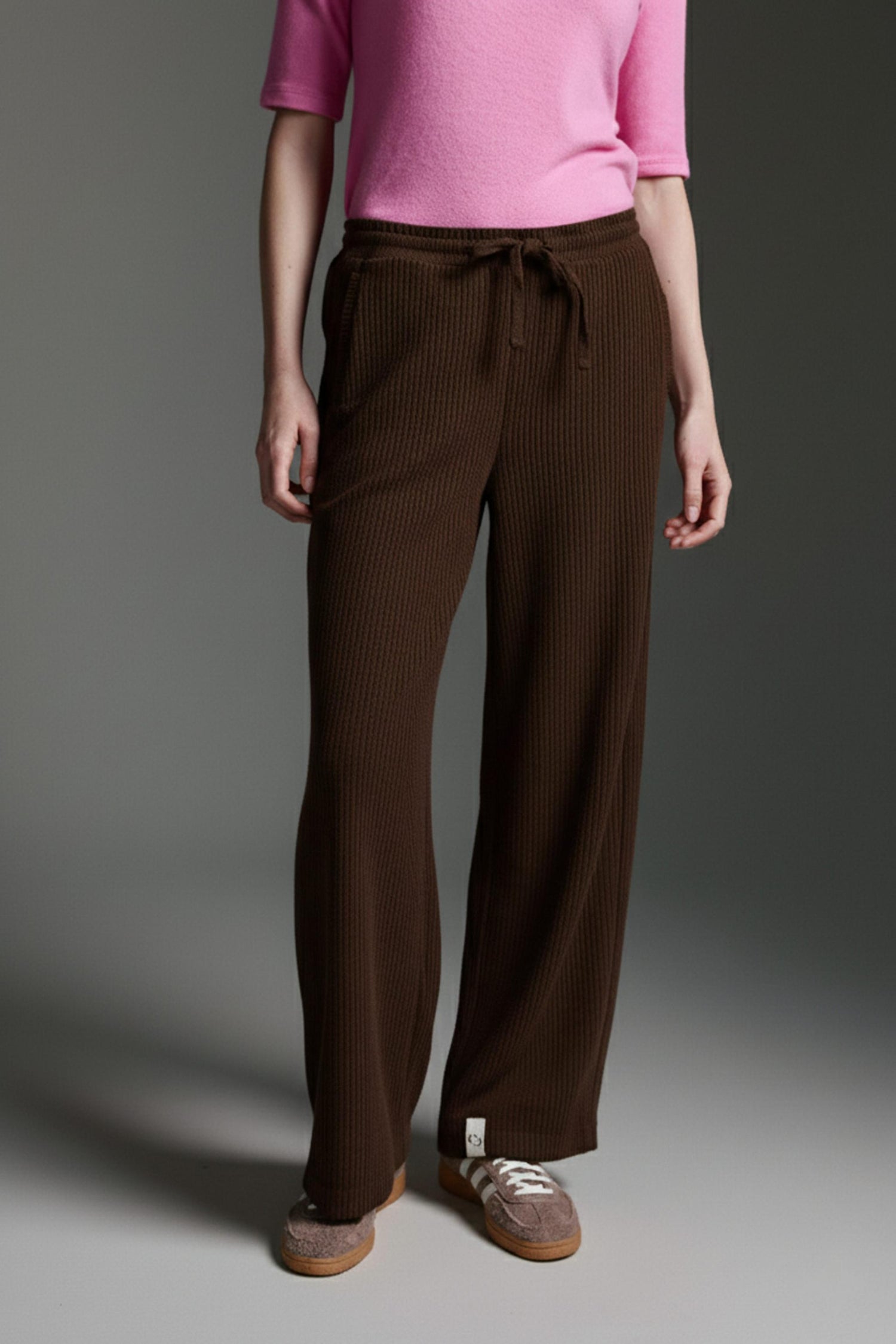 Cordhose Mit Tunnelzug, Geradem Bein Und Beinsaumdetail