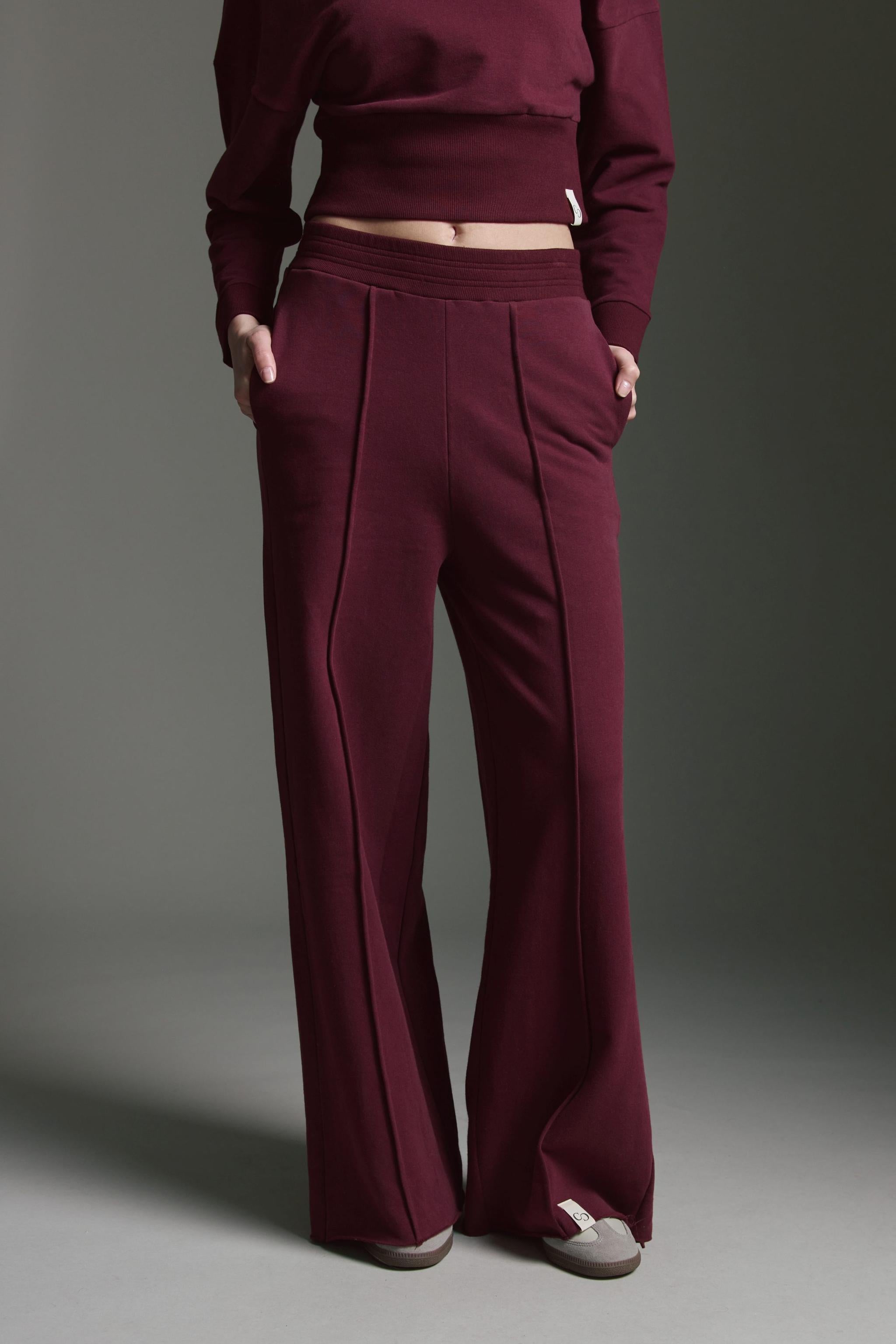 Sweathose Mit Weitem Bein