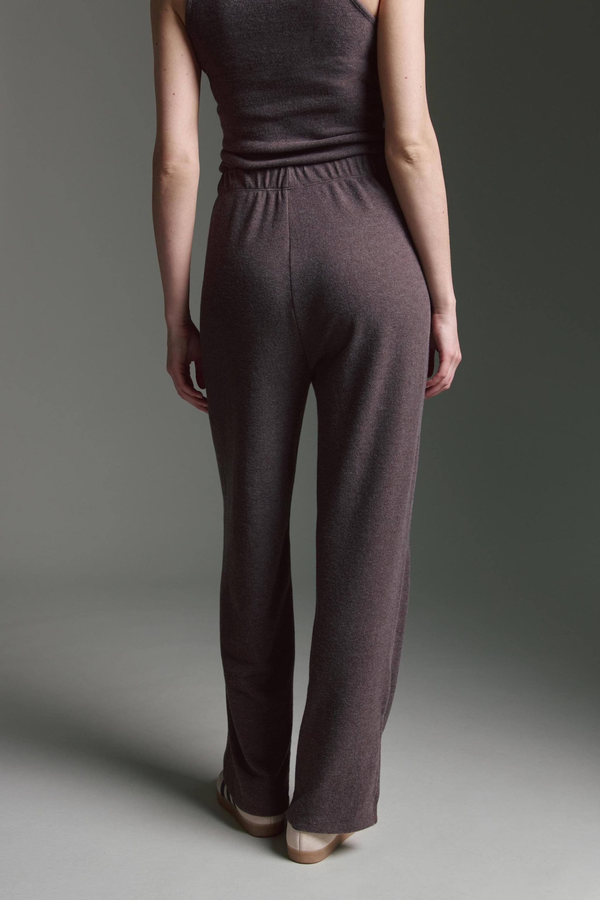Cozy Hose Mit Elastischem Bund Und Schlitz Am Beinsaum