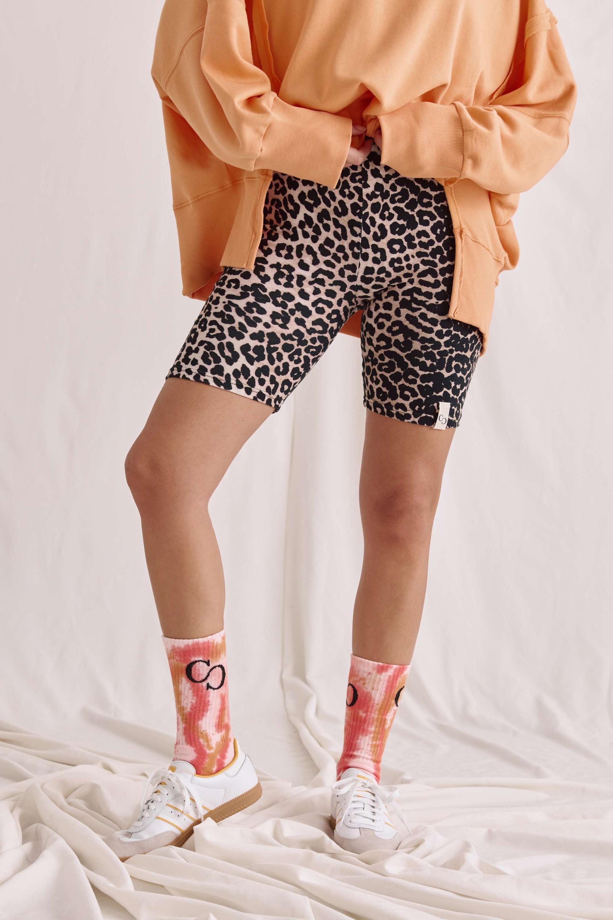 Soft Biker With Leo Aop