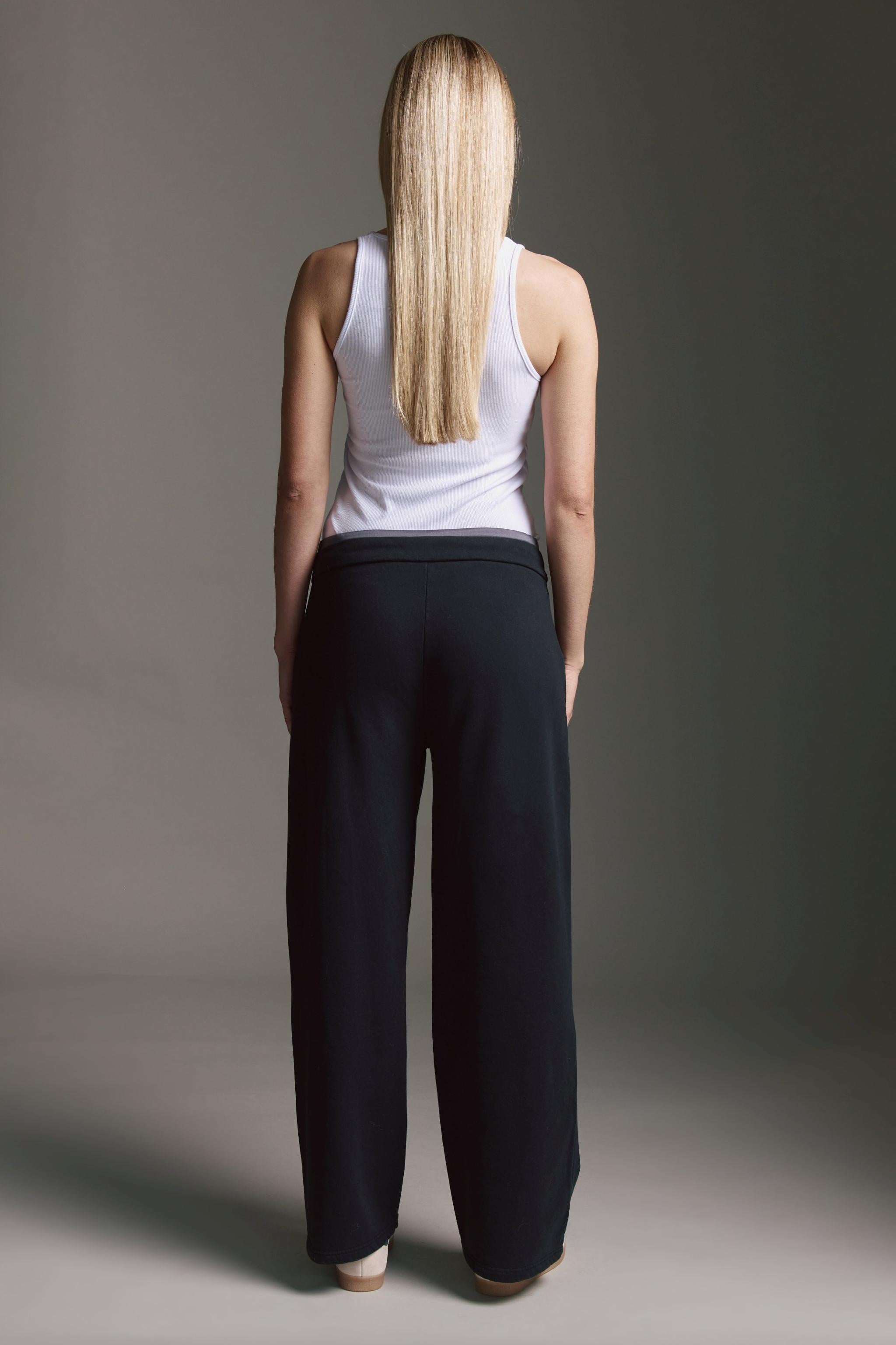 Geripptes Basic Top Mit Logostick
