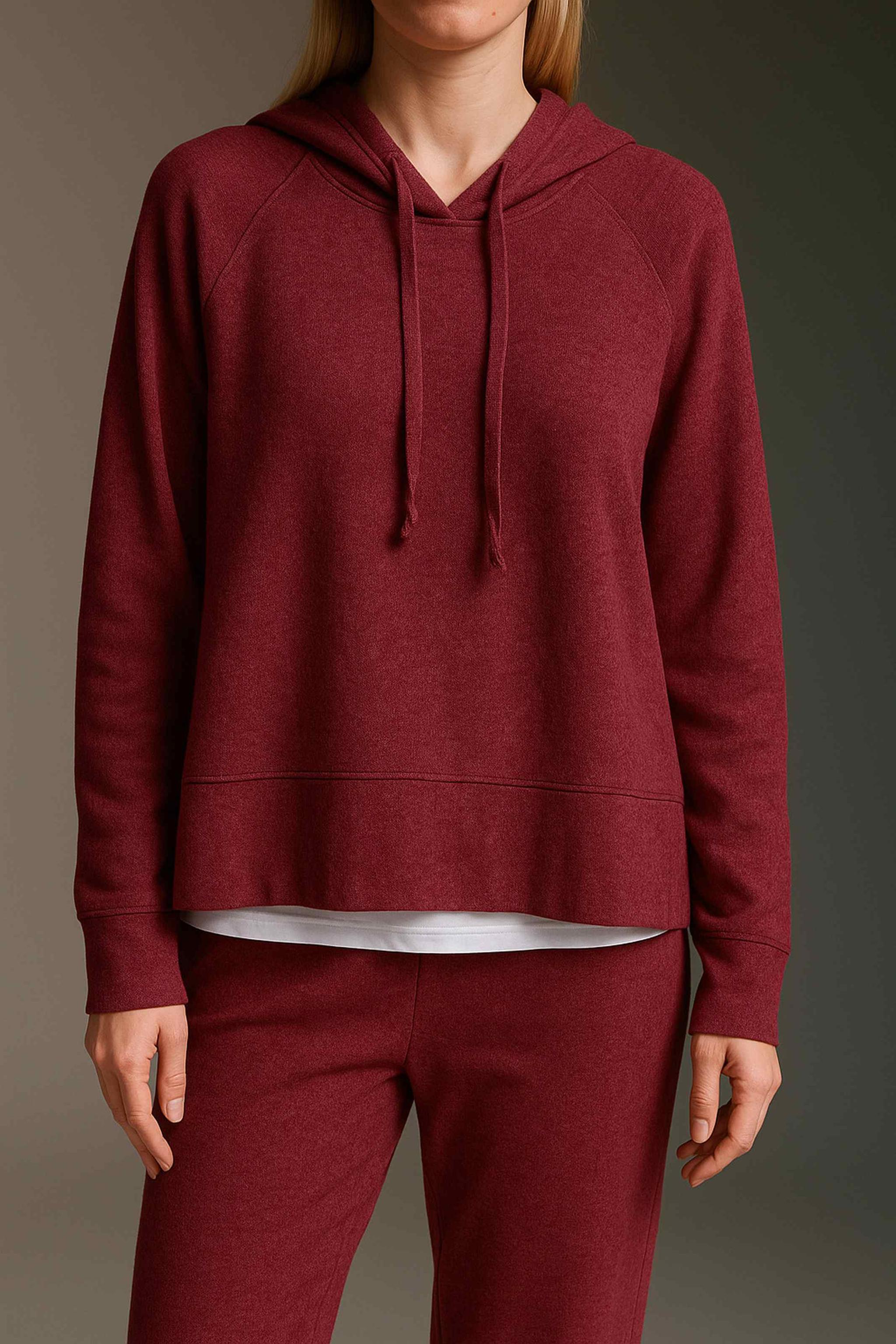 Cozy Cropped Langarmshirt Mit Seitenschlitz Und Kapuze