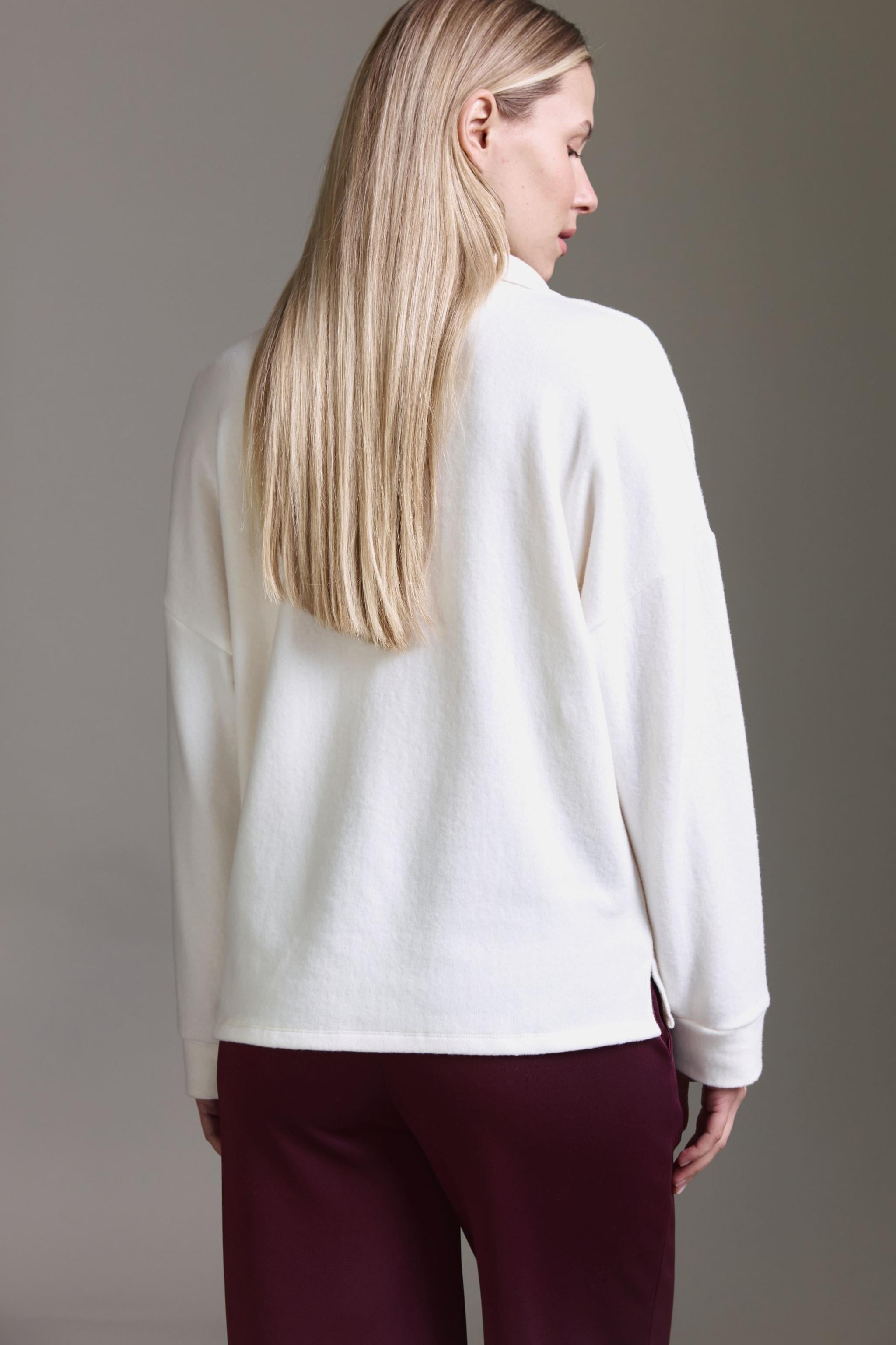 Cozy Langarmshirt Mit Polokragen