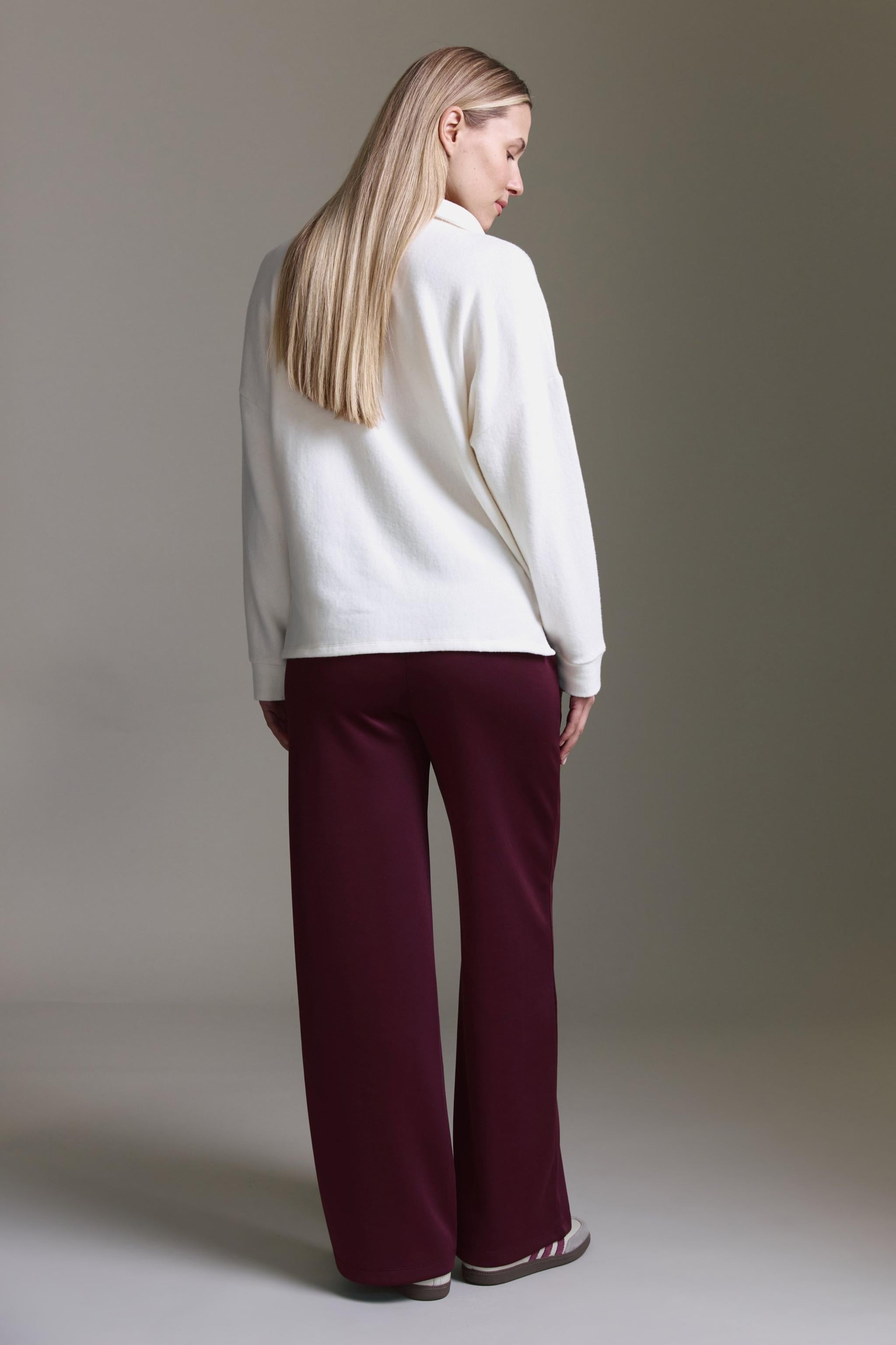 Cozy Langarmshirt Mit Polokragen