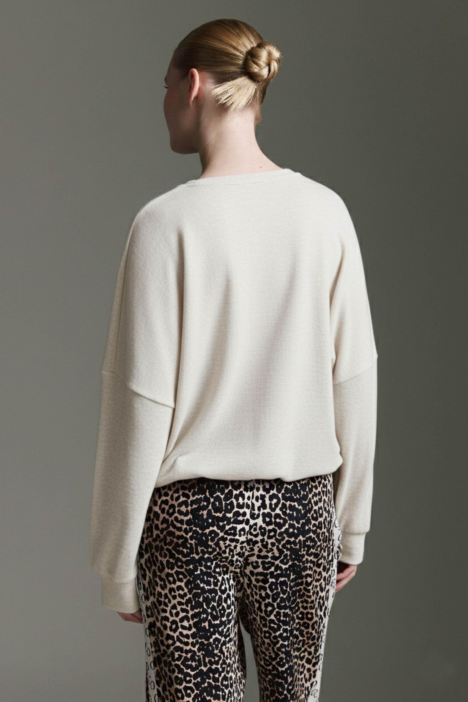 Cozy Langarmshirt Mit Ballonärmeln Und Tunnelzug Am Saum