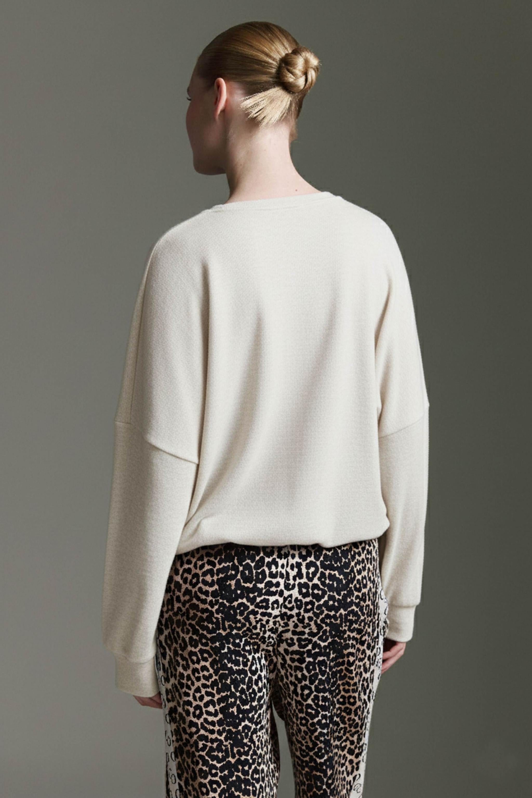 Cozy Langarmshirt Mit Ballonärmeln Und Tunnelzug Am Saum