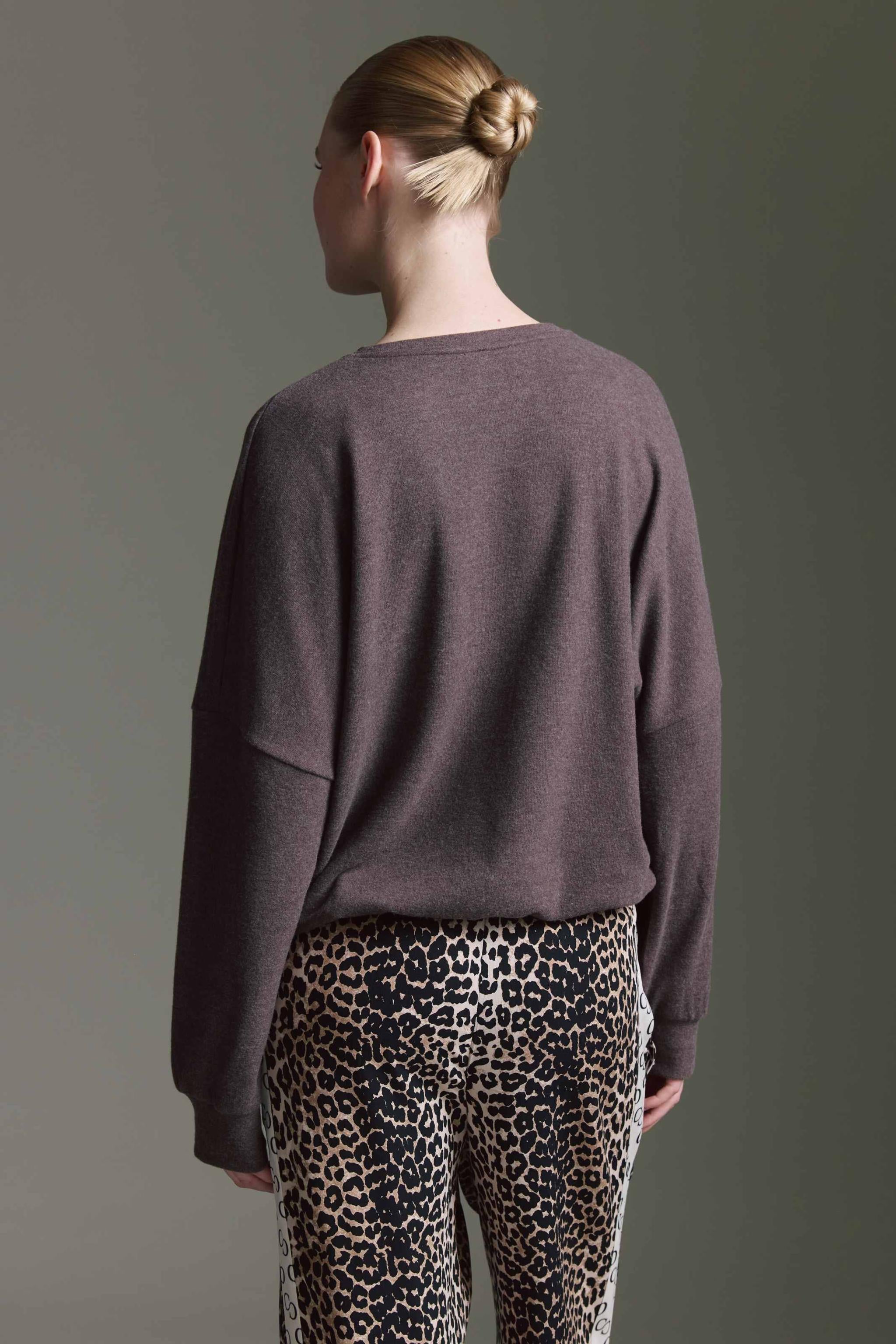 Cozy Langarmshirt Mit Ballonärmeln Und Tunnelzug Am Saum