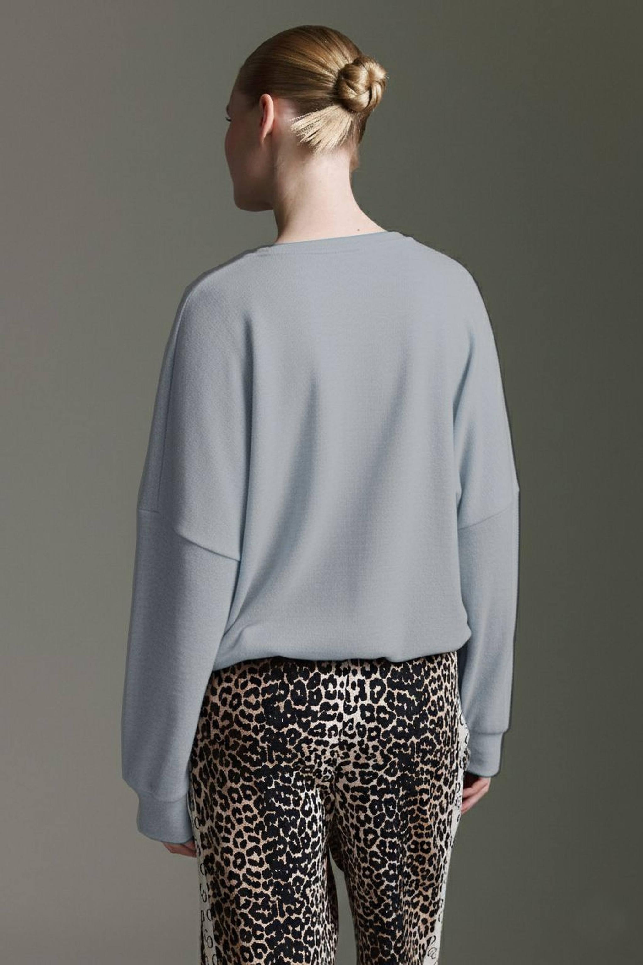 Cozy Langarmshirt Mit Ballonärmeln Und Tunnelzug Am Saum