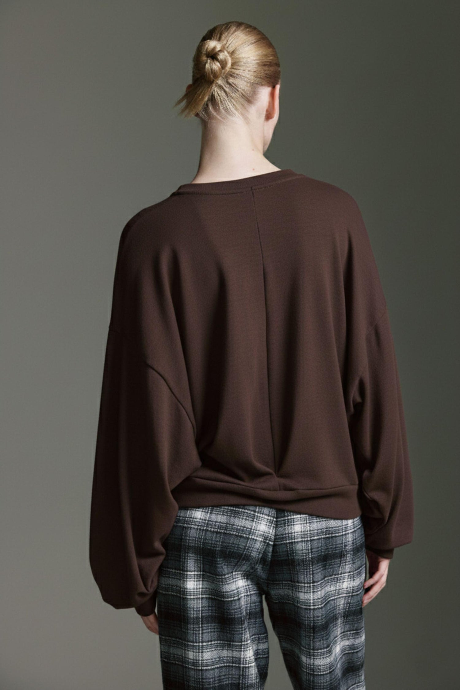 Cozy Langarmshirt Mit Rundhals Und Gerafftem Detail