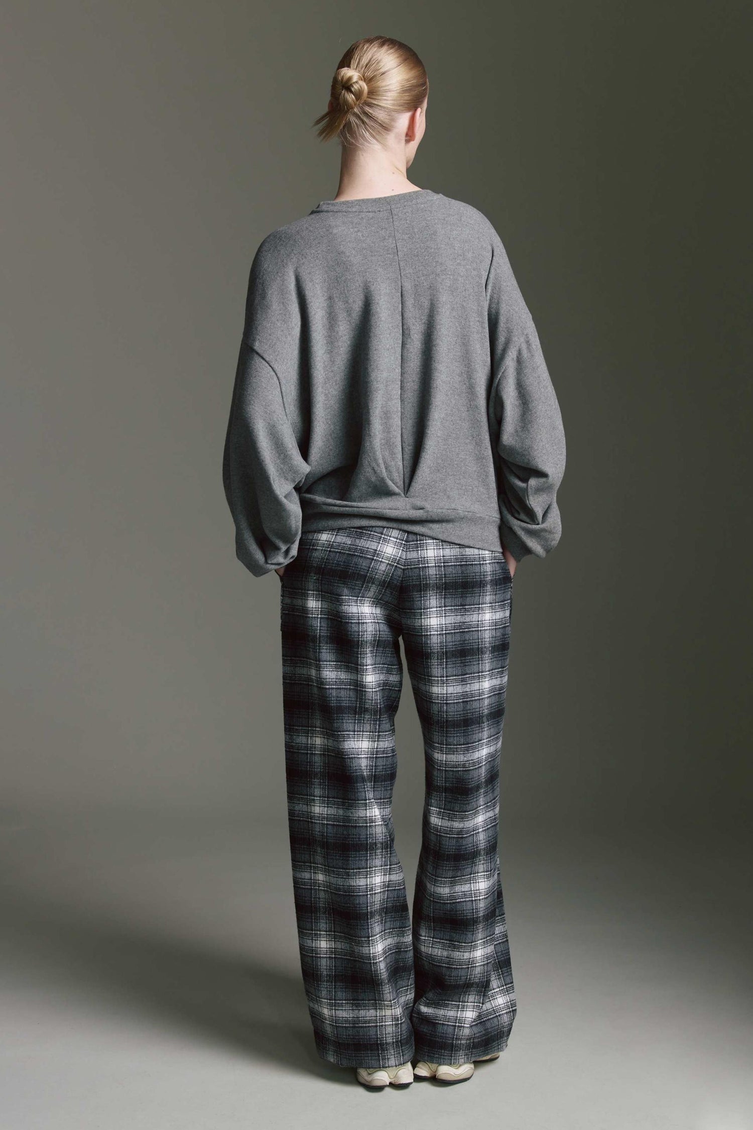 Cozy Langarmshirt Mit Rundhals Und Gerafftem Detail
