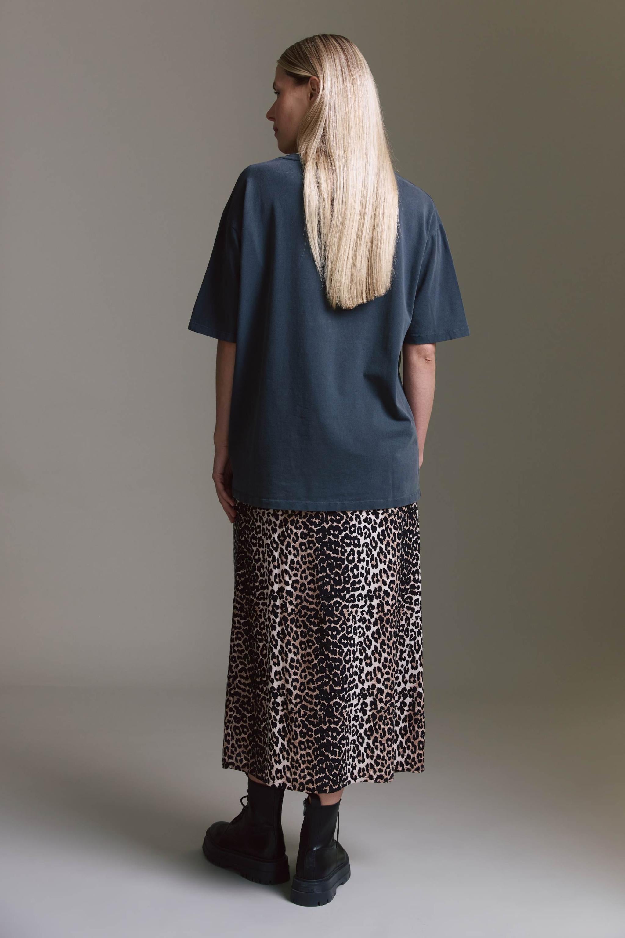 Gewaschenes Oversize T-Shirt Mit Wild Studios Druck