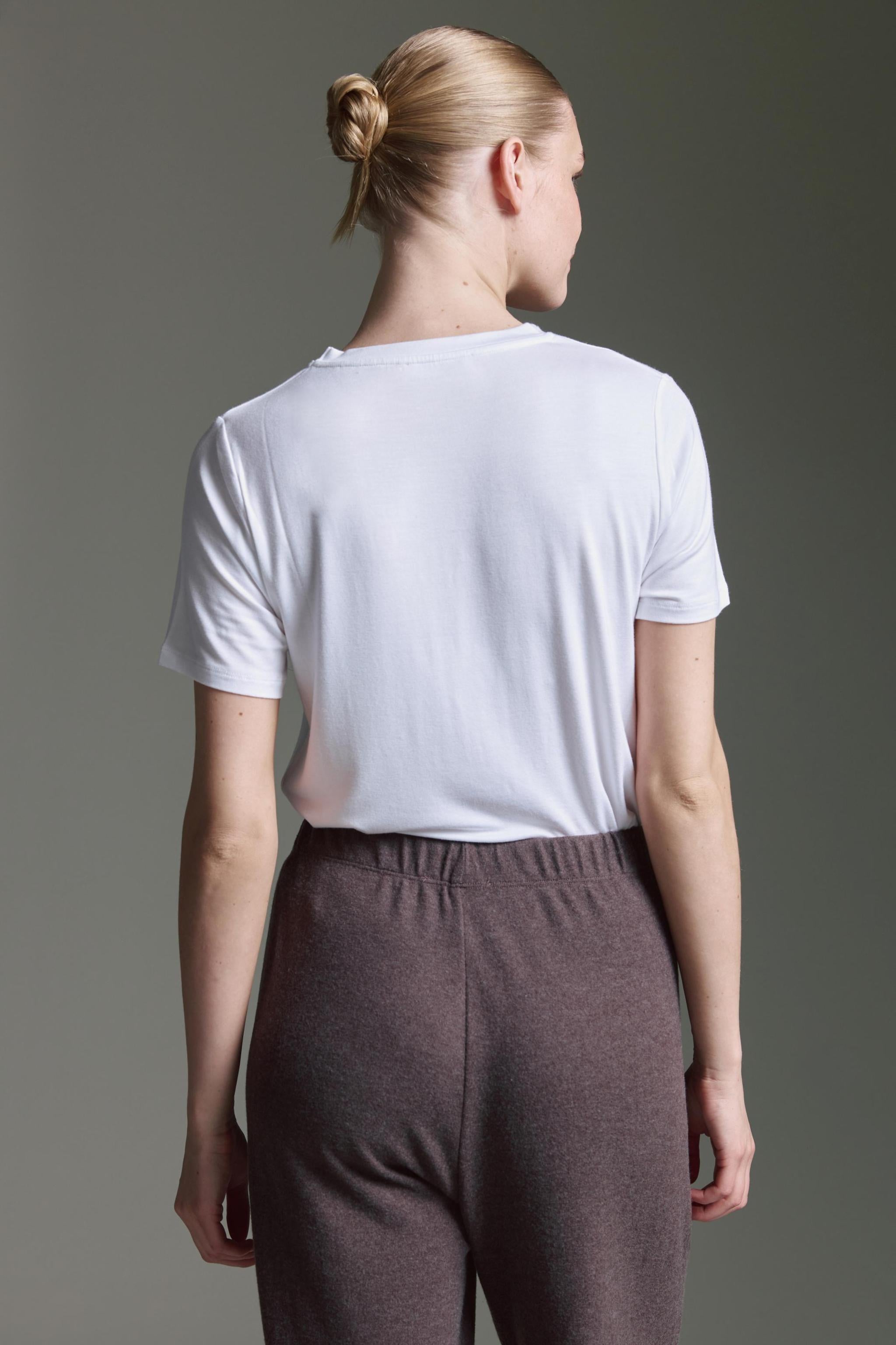 Softes T-Shirt Mit Rundhals Und Druck