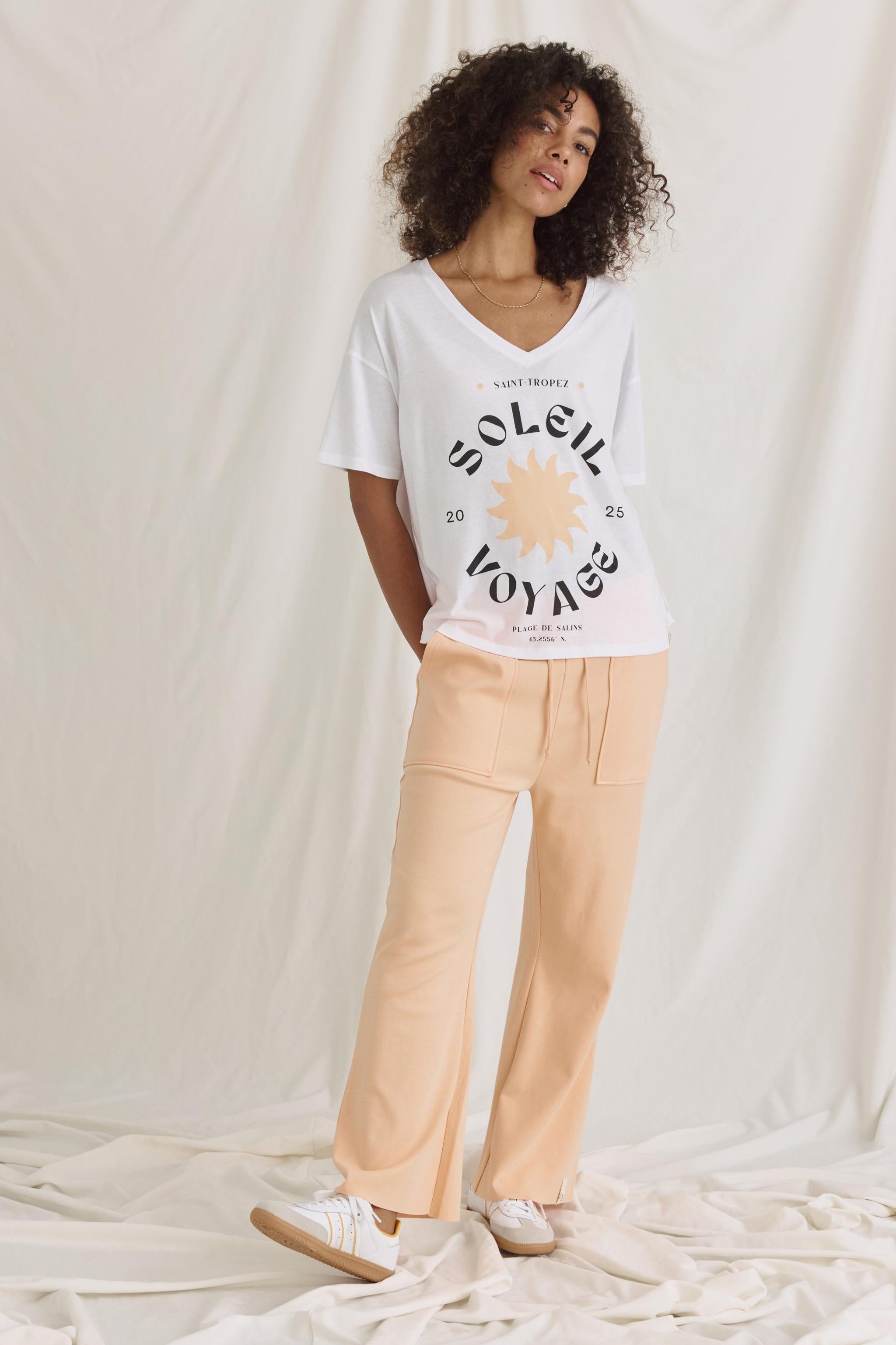Weiches T-Shirt Mit Soleil Druck