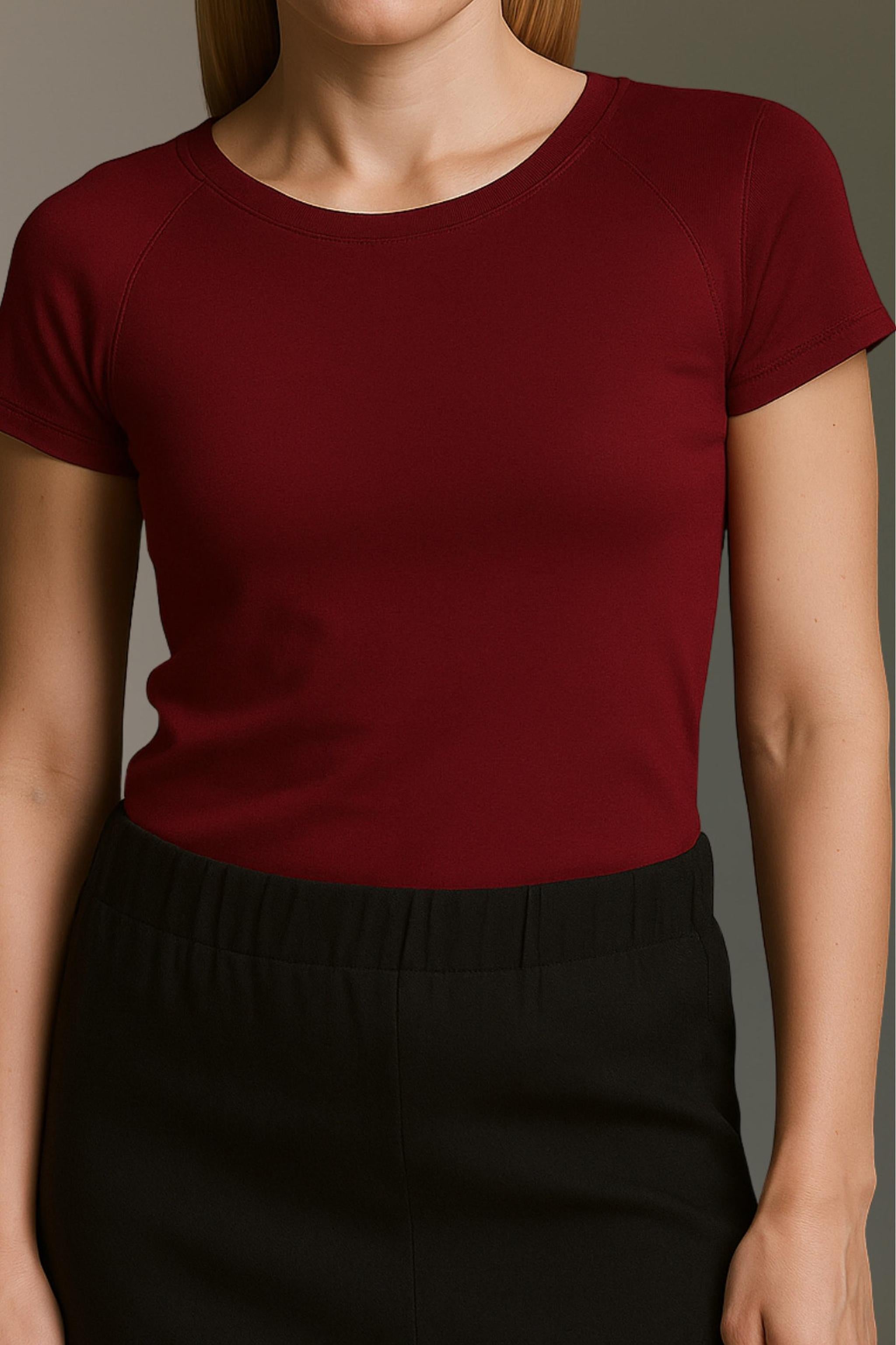 Super Softes T-Shirt Mit Raglan Ärmeln Uns Rundhals