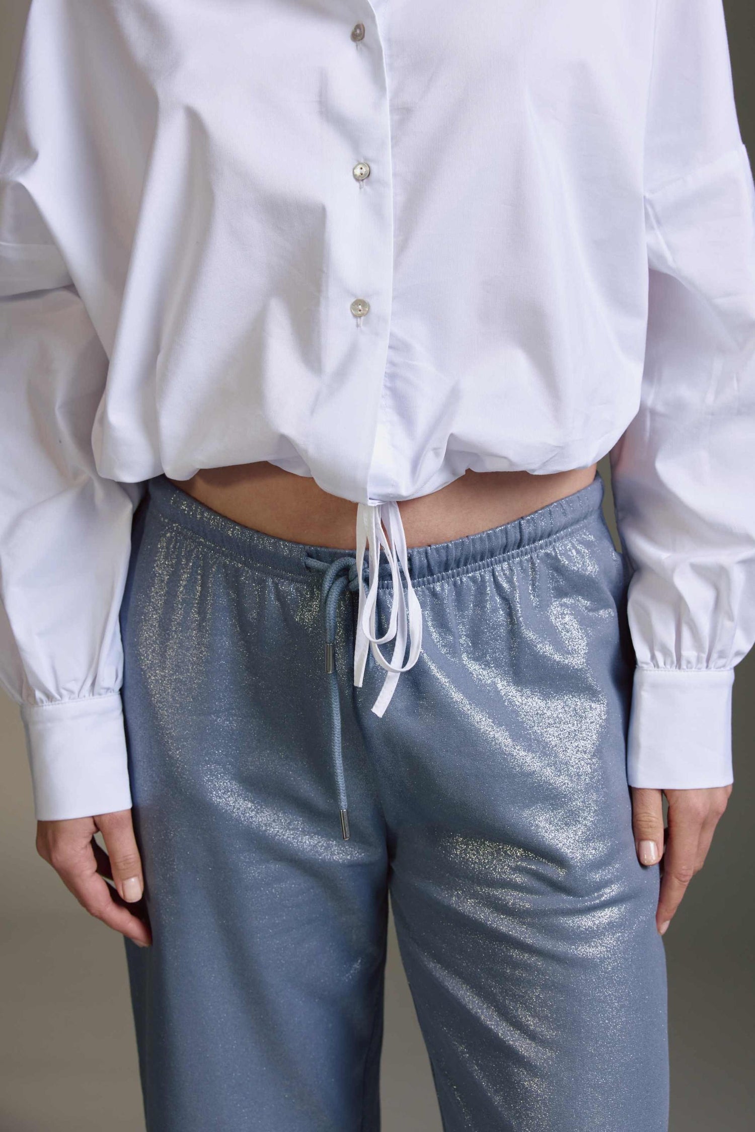 Oversized Bluse Mit Ballonärmeln