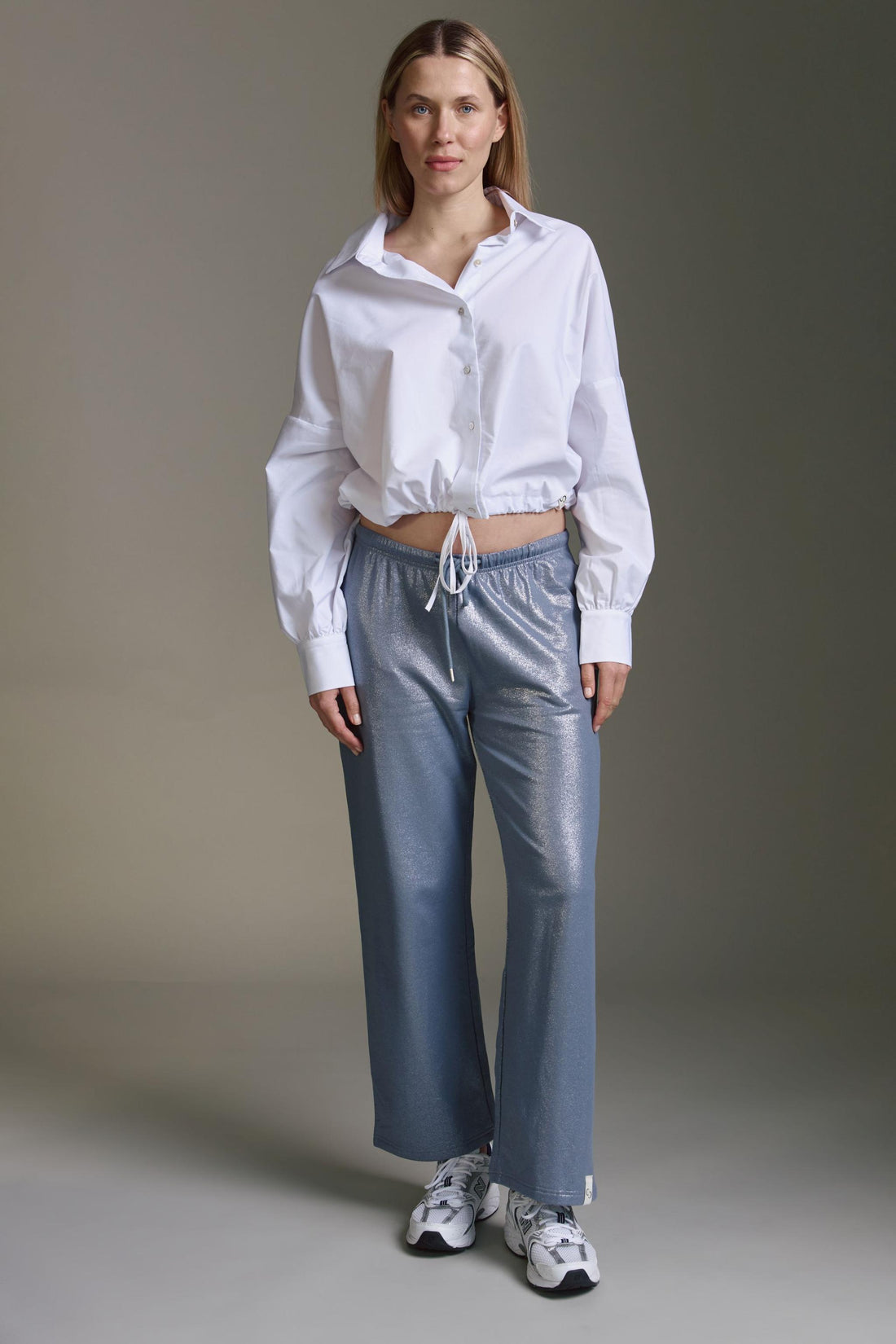 Oversized Bluse Mit Ballonärmeln