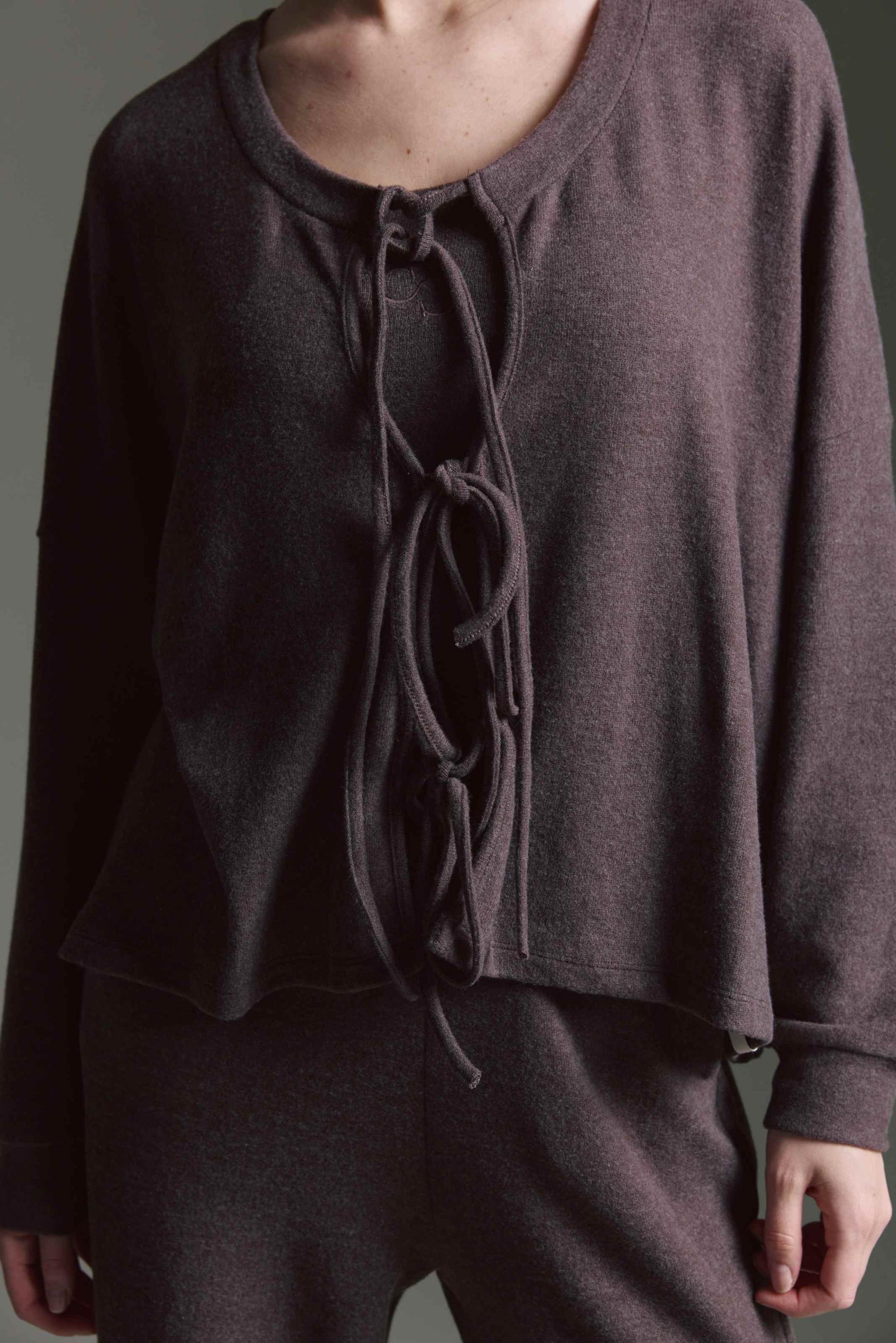 Cozy Cardigan Mit Schnürung