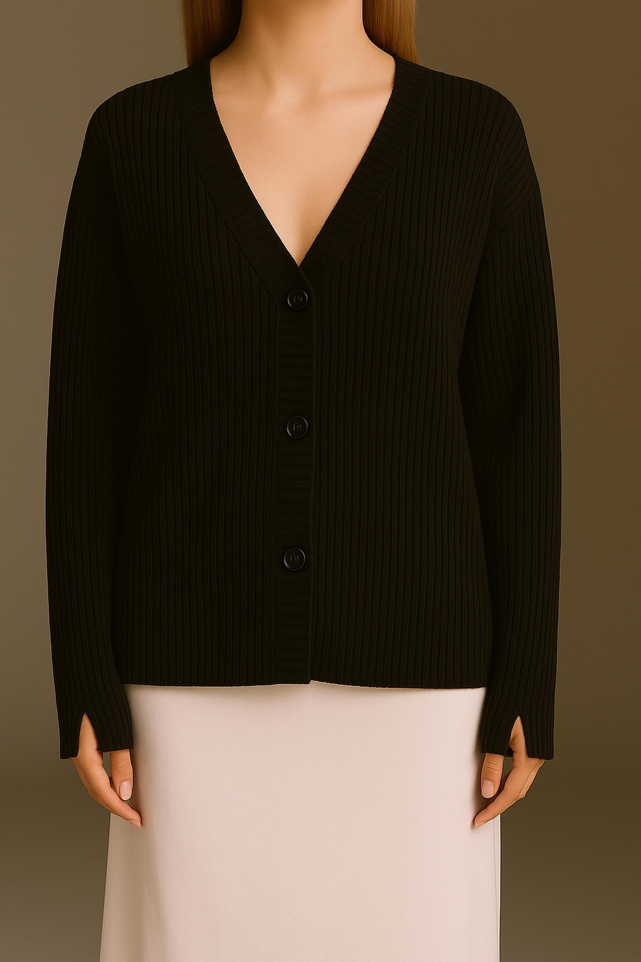 Oversized Strickcardigan Mit Besonderem Ärmelabschluss