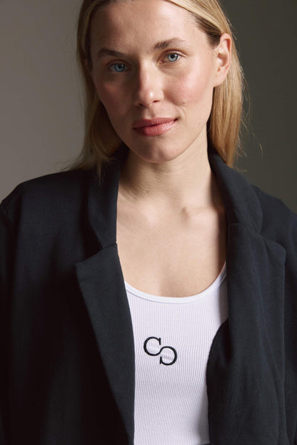 Gewaschener Oversized Sweatblazer