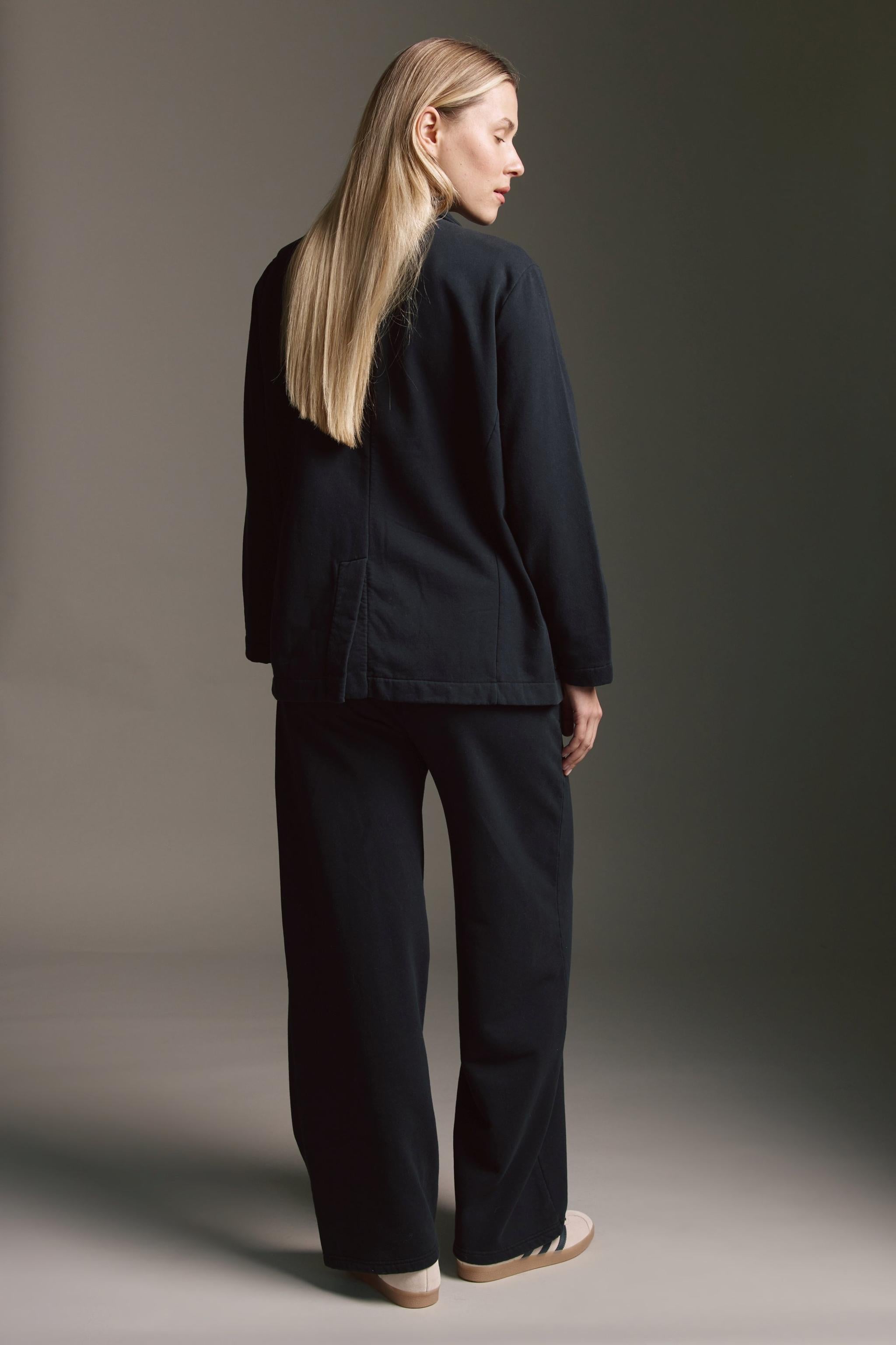 Gewaschener Oversized Sweatblazer