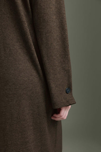 Cozy Kleid Mit Rundhals, Schlitz Und Ärmeldetails