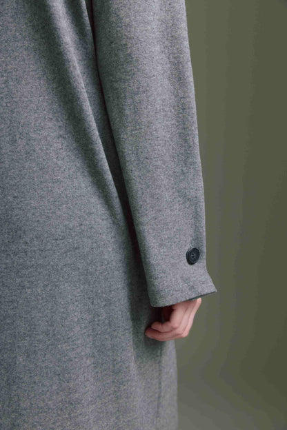 Cozy Kleid Mit Rundhals, Schlitz Und Ärmeldetails