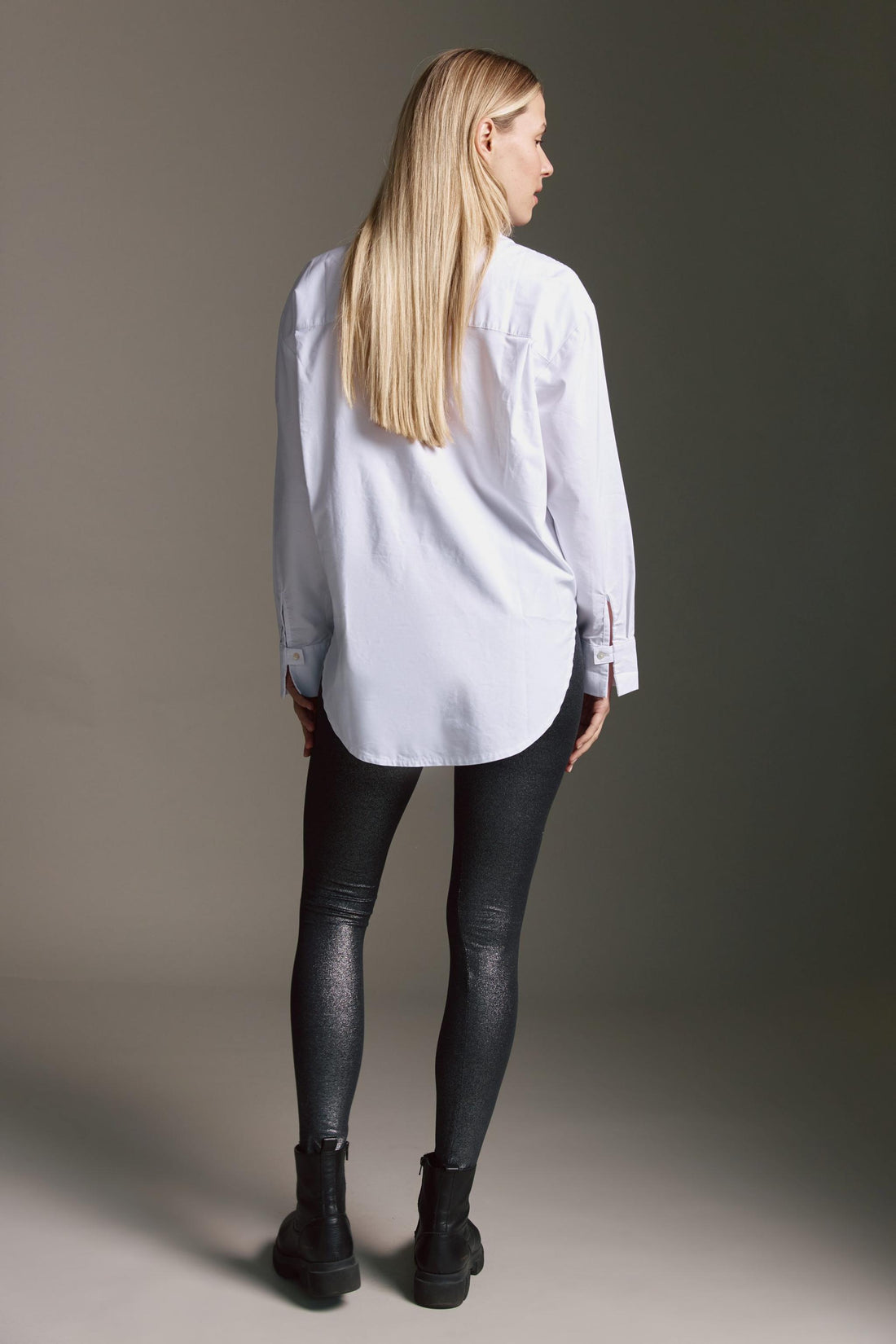 Leggins Mit Hohem Bund Und Glitterprint