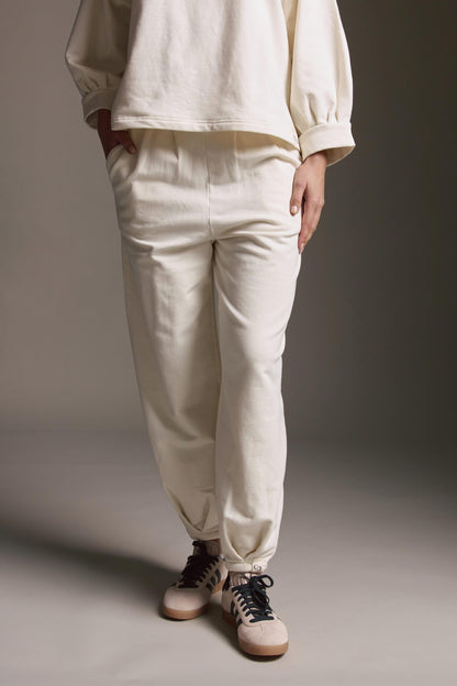 Gewaschene Sweatpants Mit Besonderem Beinsaum