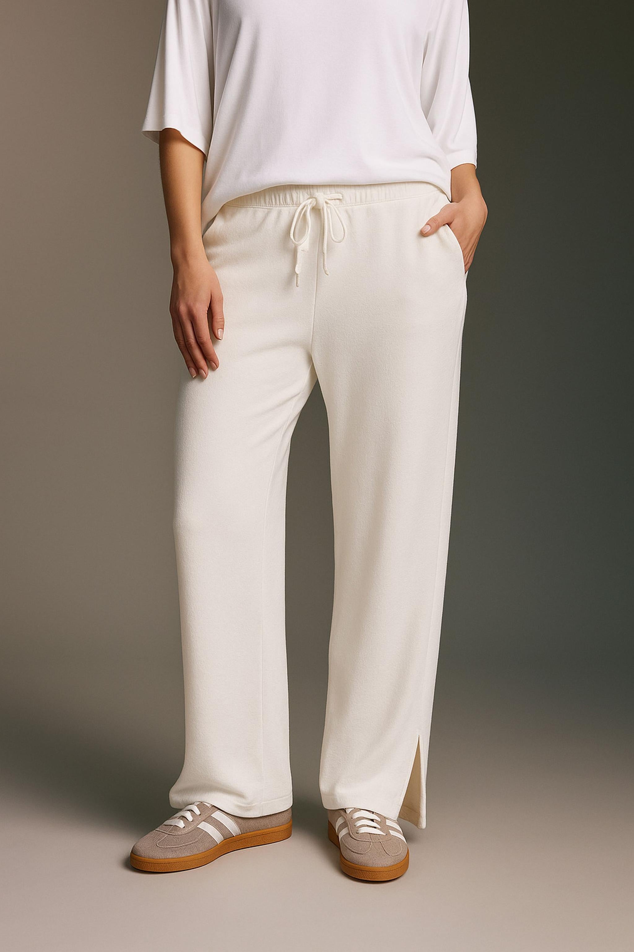 Cozy Hose Mit Elastischem Bund Und Schlitz Am Beinsaum