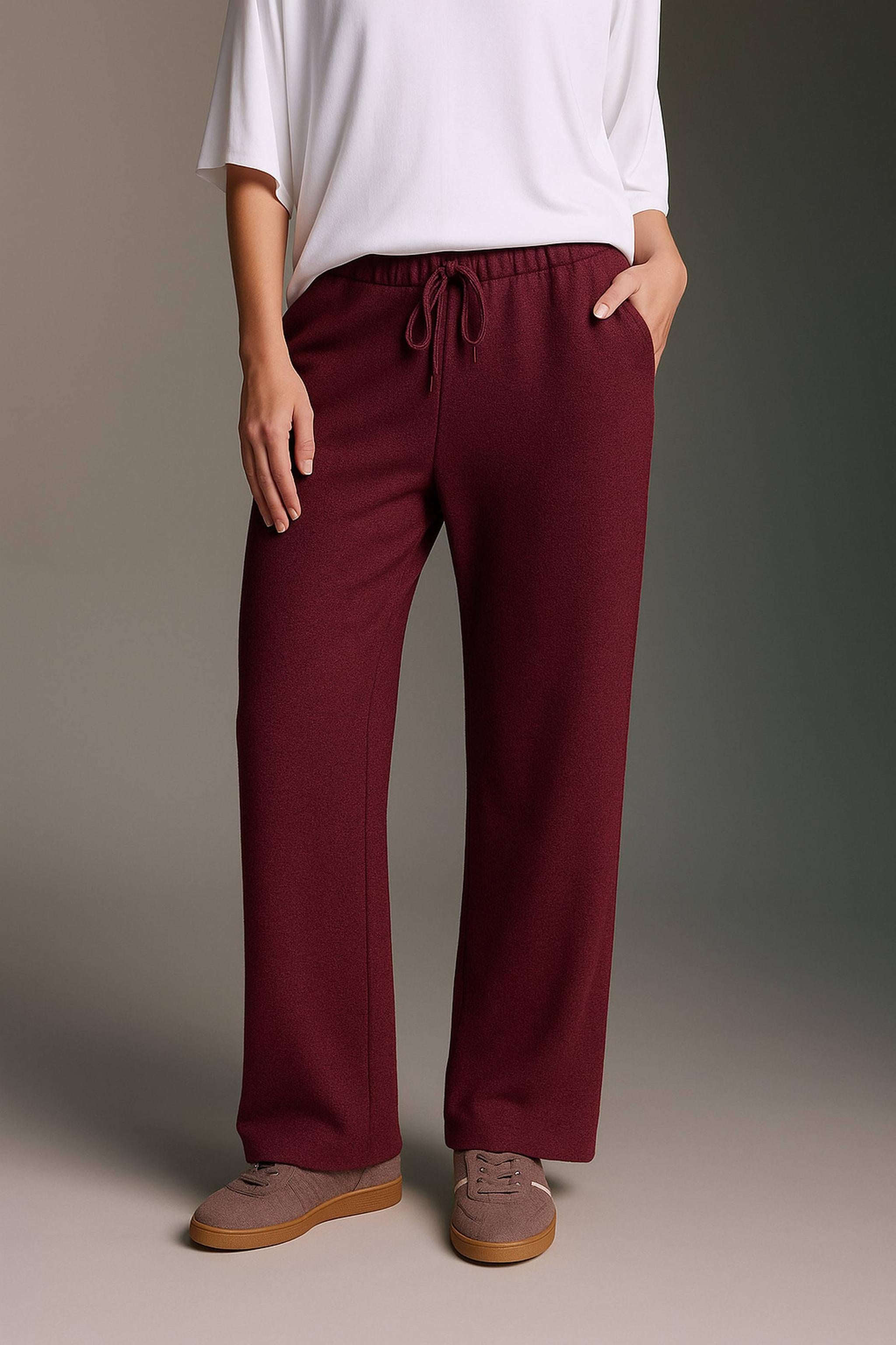 Cozy Hose Mit Elastischem Bund Und Schlitz Am Beinsaum