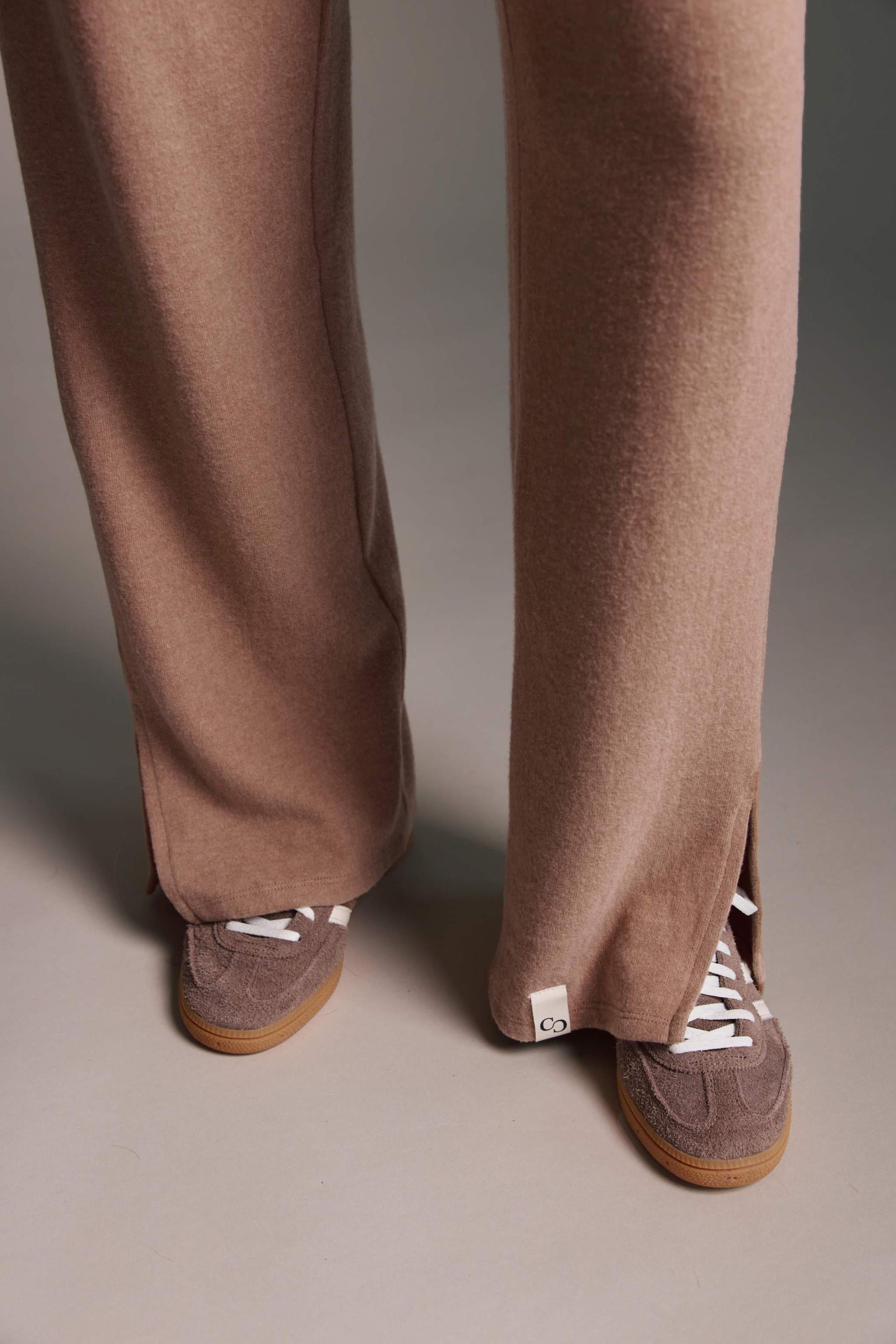 Cozy Hose Mit Elastischem Bund Und Schlitz Am Beinsaum