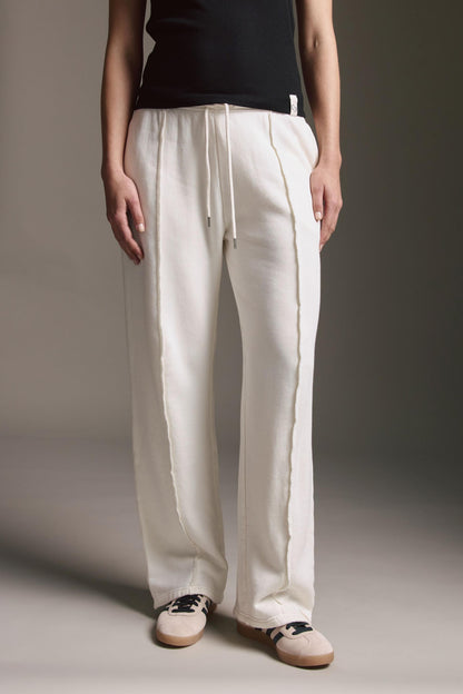 Softe Hose Mit Rollkanten-Detail Und Geradem Bein