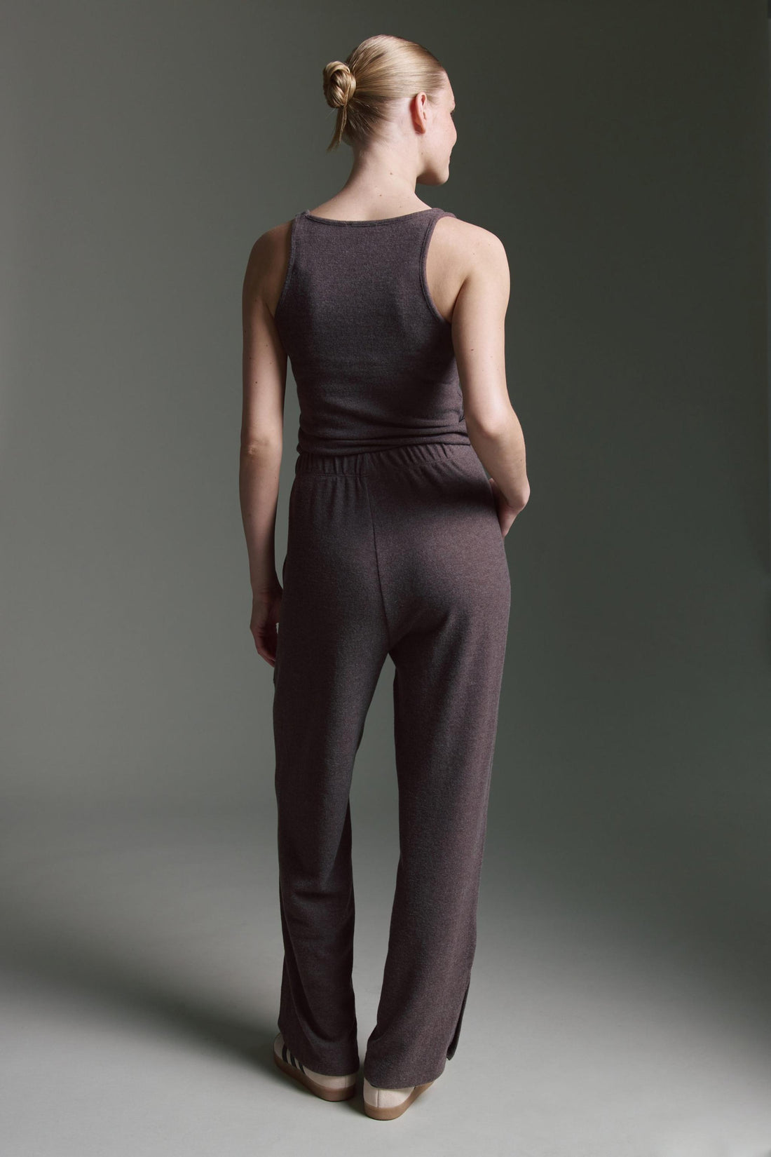 Cozy Hose Mit Elastischem Bund Und Schlitz Am Beinsaum