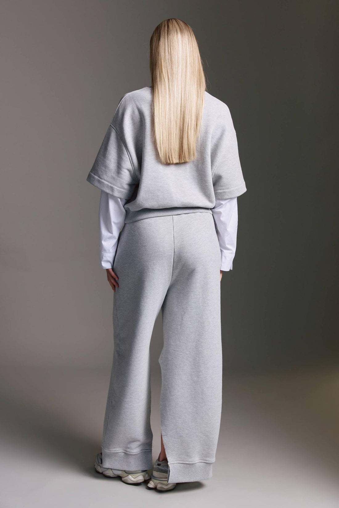 Heavy Weight Sweatshirt Mit Webärmeln Und Rundhals