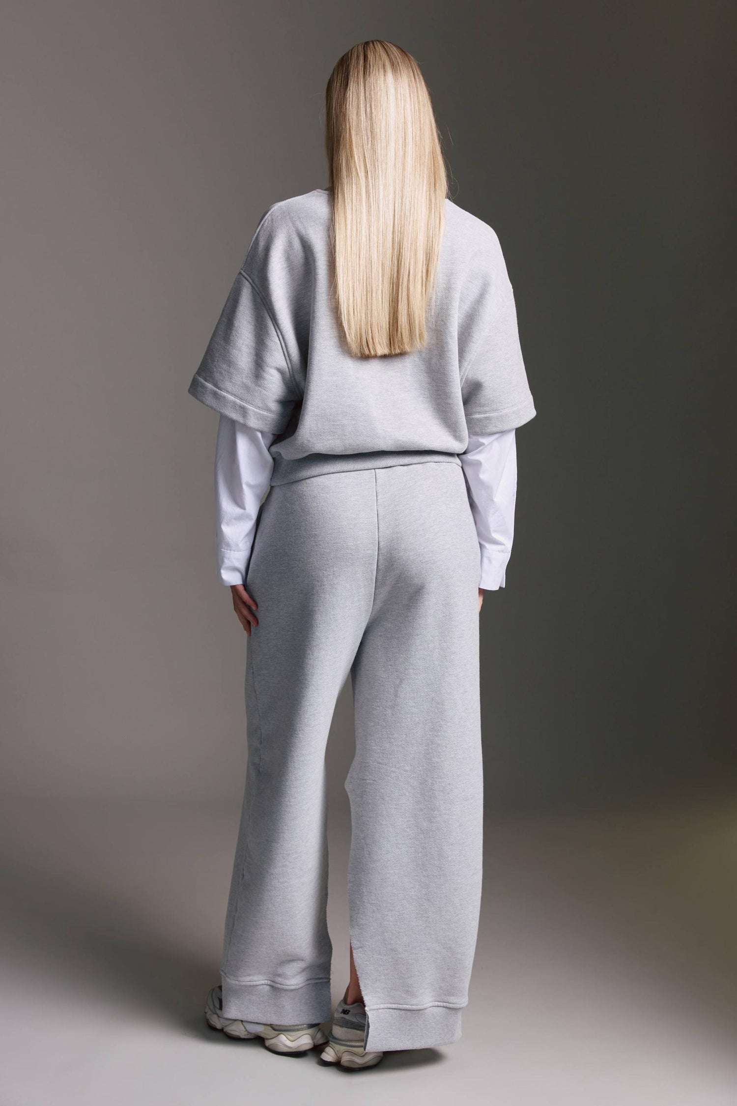 Heavy Weight Sweatshirt Mit Webärmeln Und Rundhals
