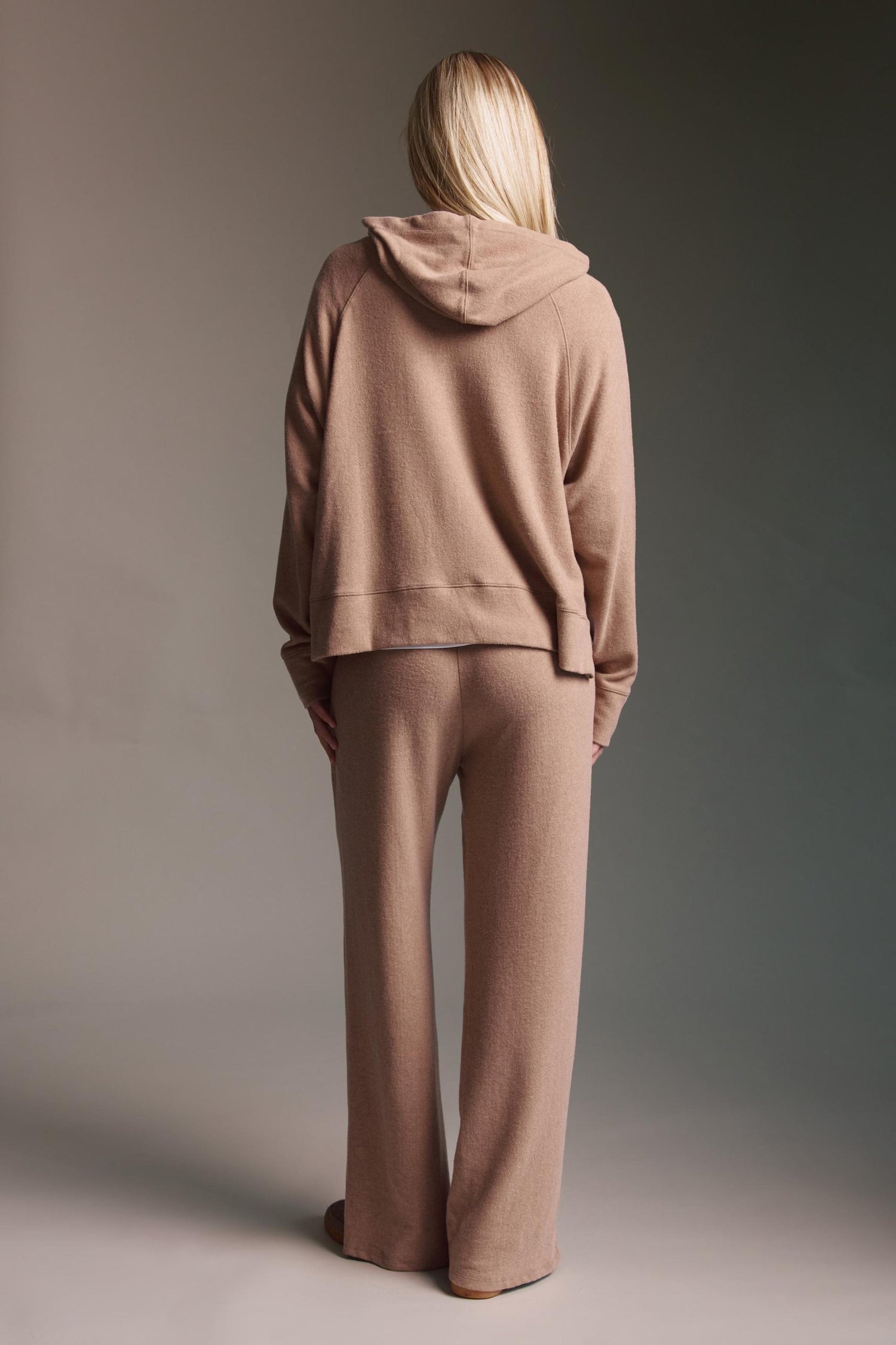 Cozy Cropped Langarmshirt Mit Seitenschlitz Und Kapuze