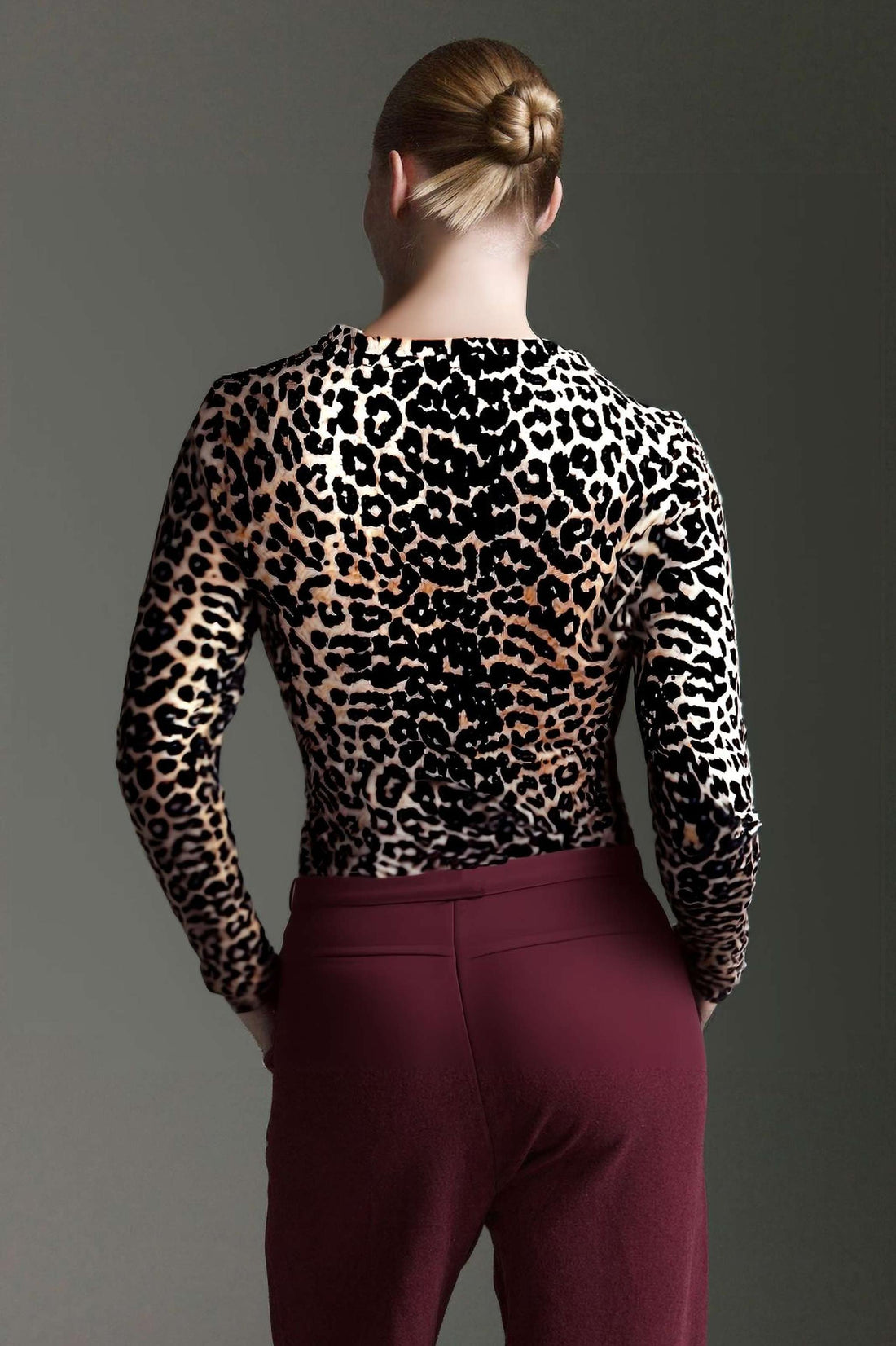 Softes Langarmshirt Mit Rundhals, Pattern Mix Und Daumenloch