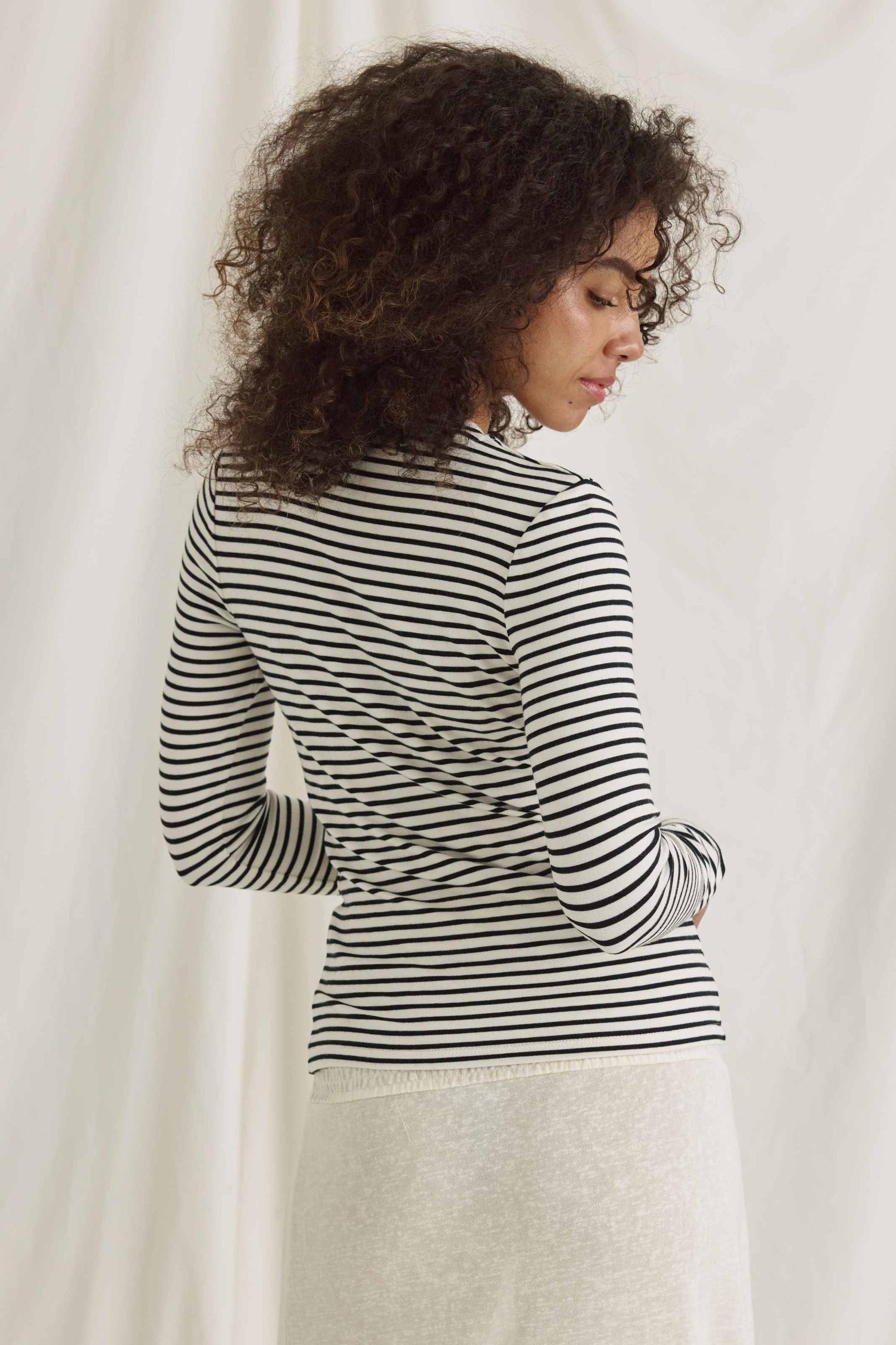 Ringel Langarmshirt Mit Daumenlöchern