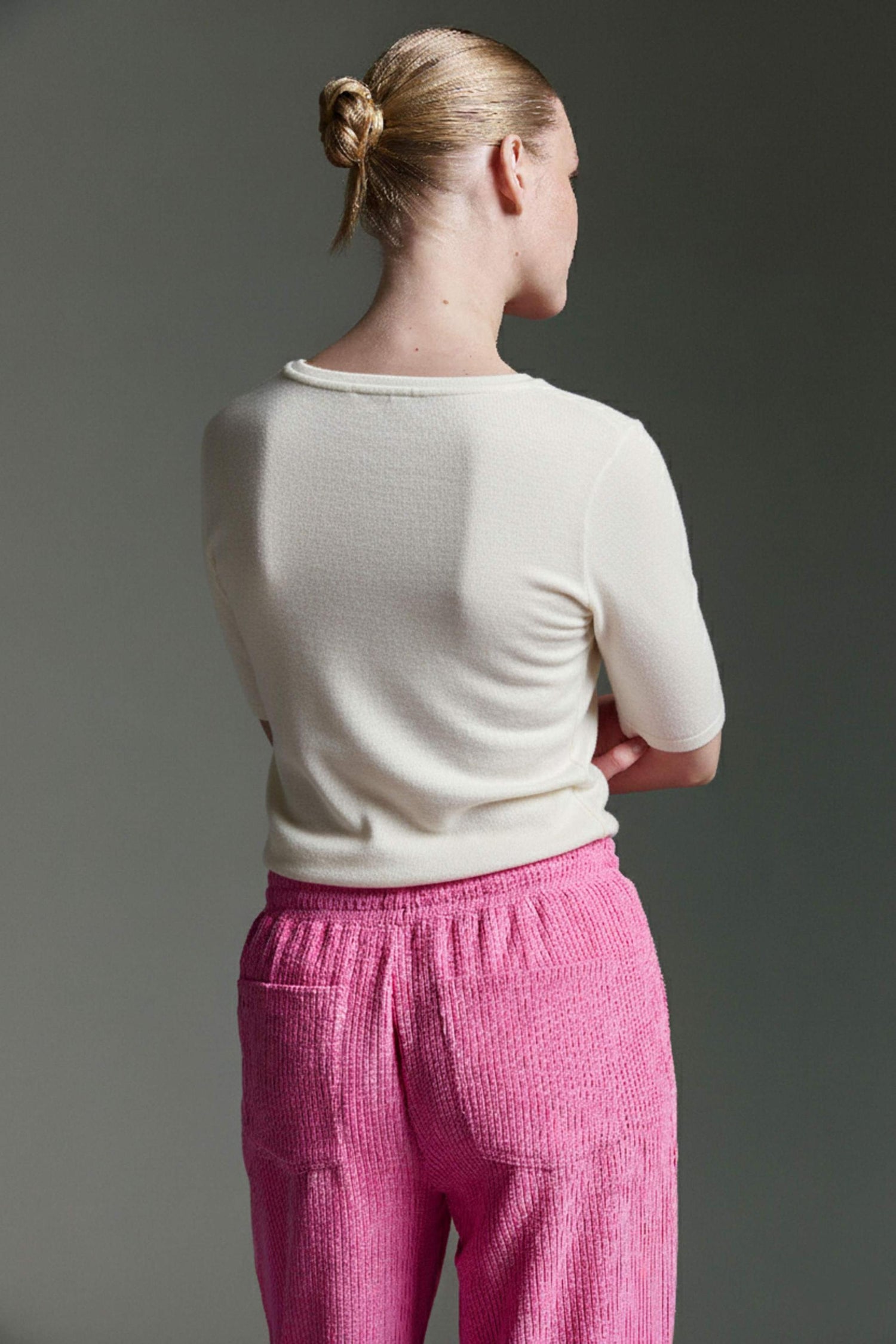 Cozy 3/4 Arm Shirt Mit Rundhals