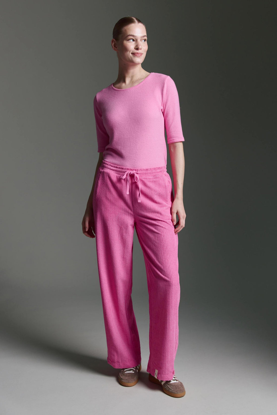 Cozy 3/4 Arm Shirt Mit Rundhals