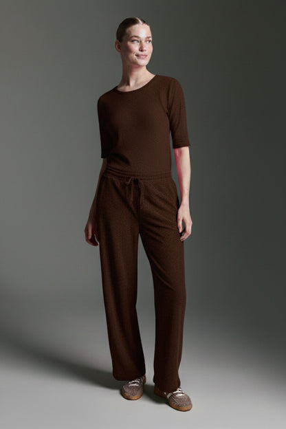 Cozy 3/4 Arm Shirt Mit Rundhals