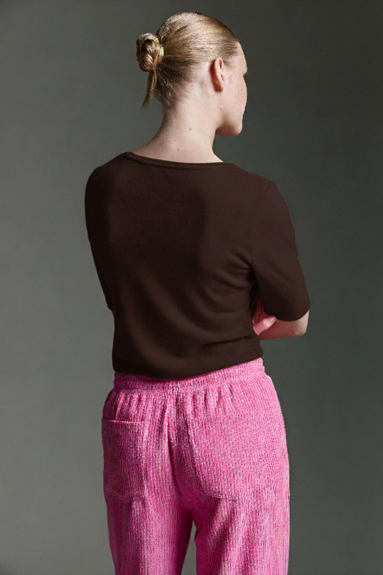 Cozy 3/4 Arm Shirt Mit Rundhals