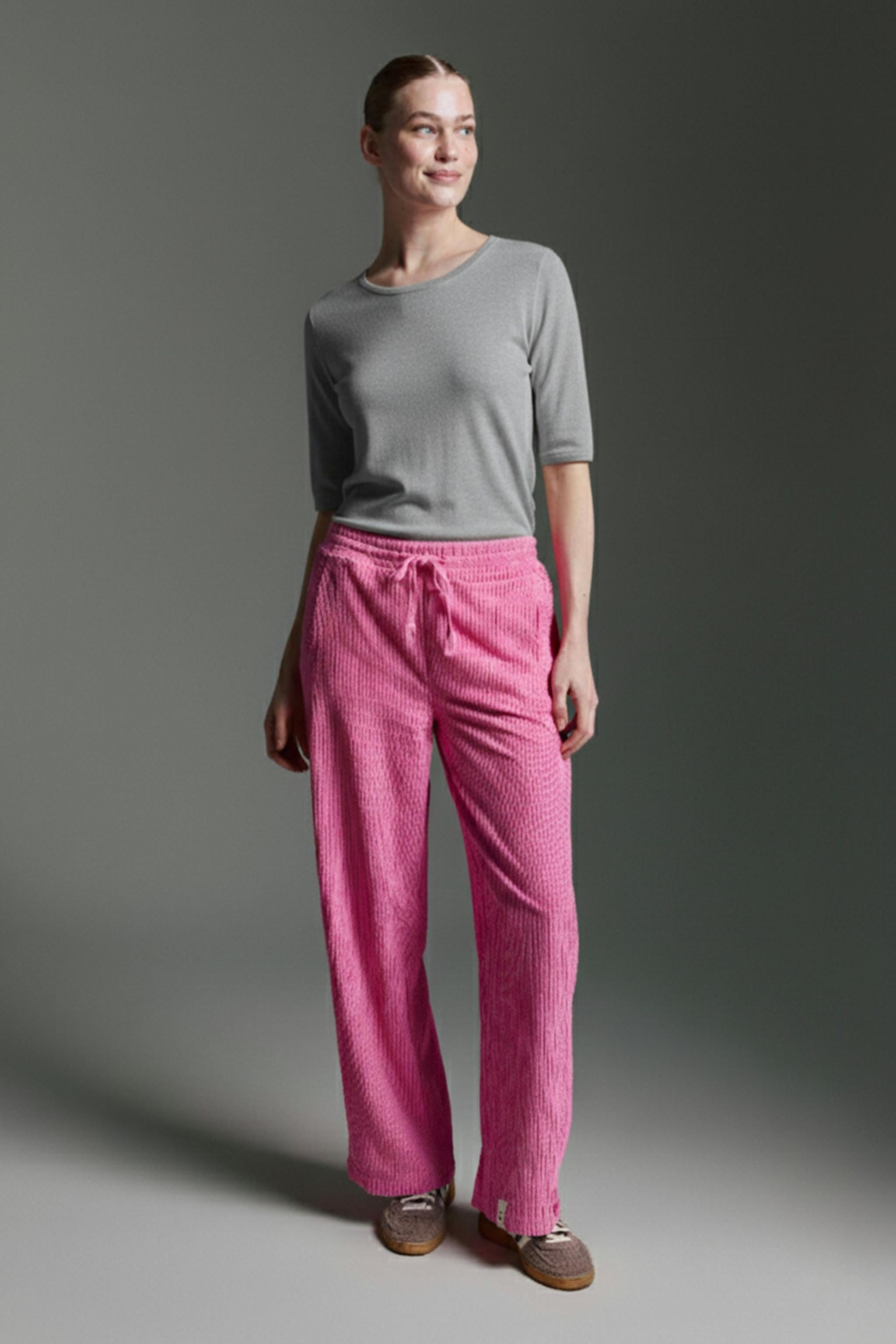 Cozy 3/4 Arm Shirt Mit Rundhals
